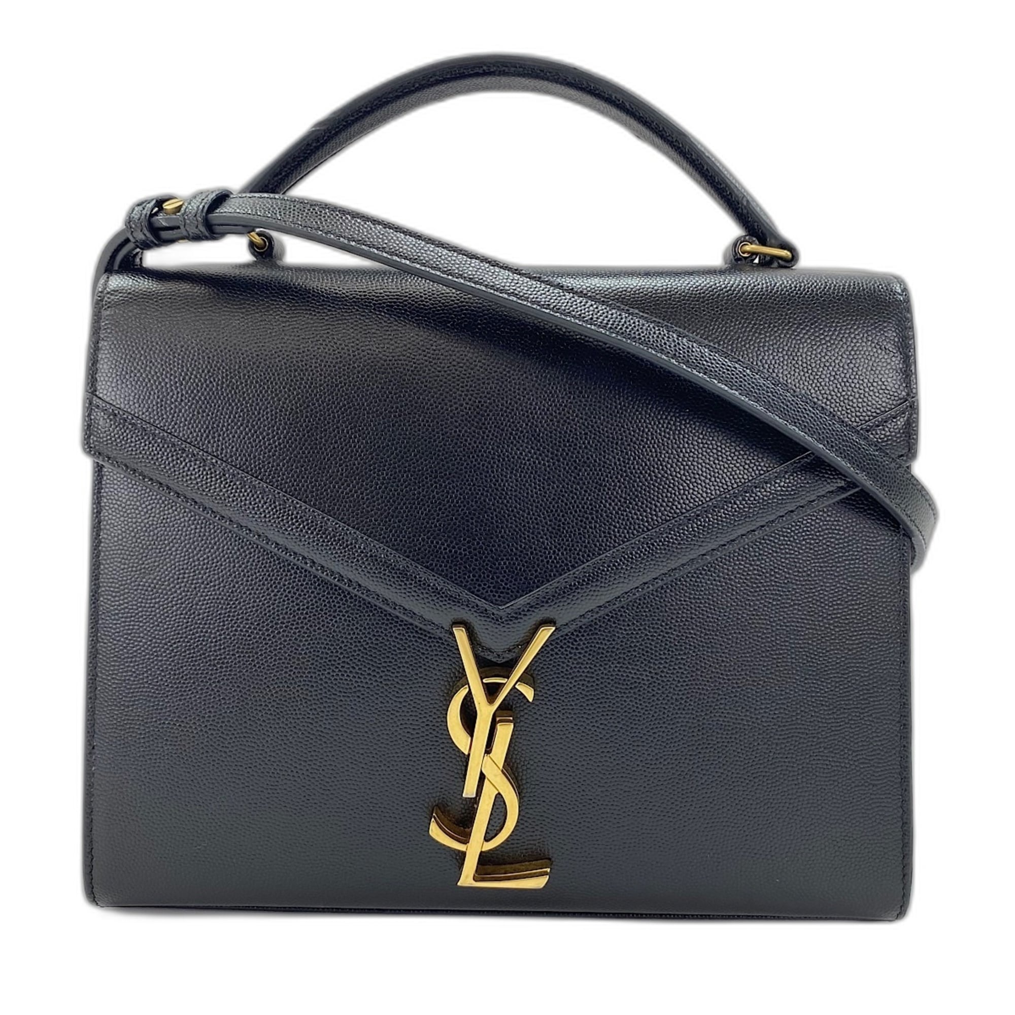 Yves Saint Laurent Cassandre Black Handbag (Pre-Owned)