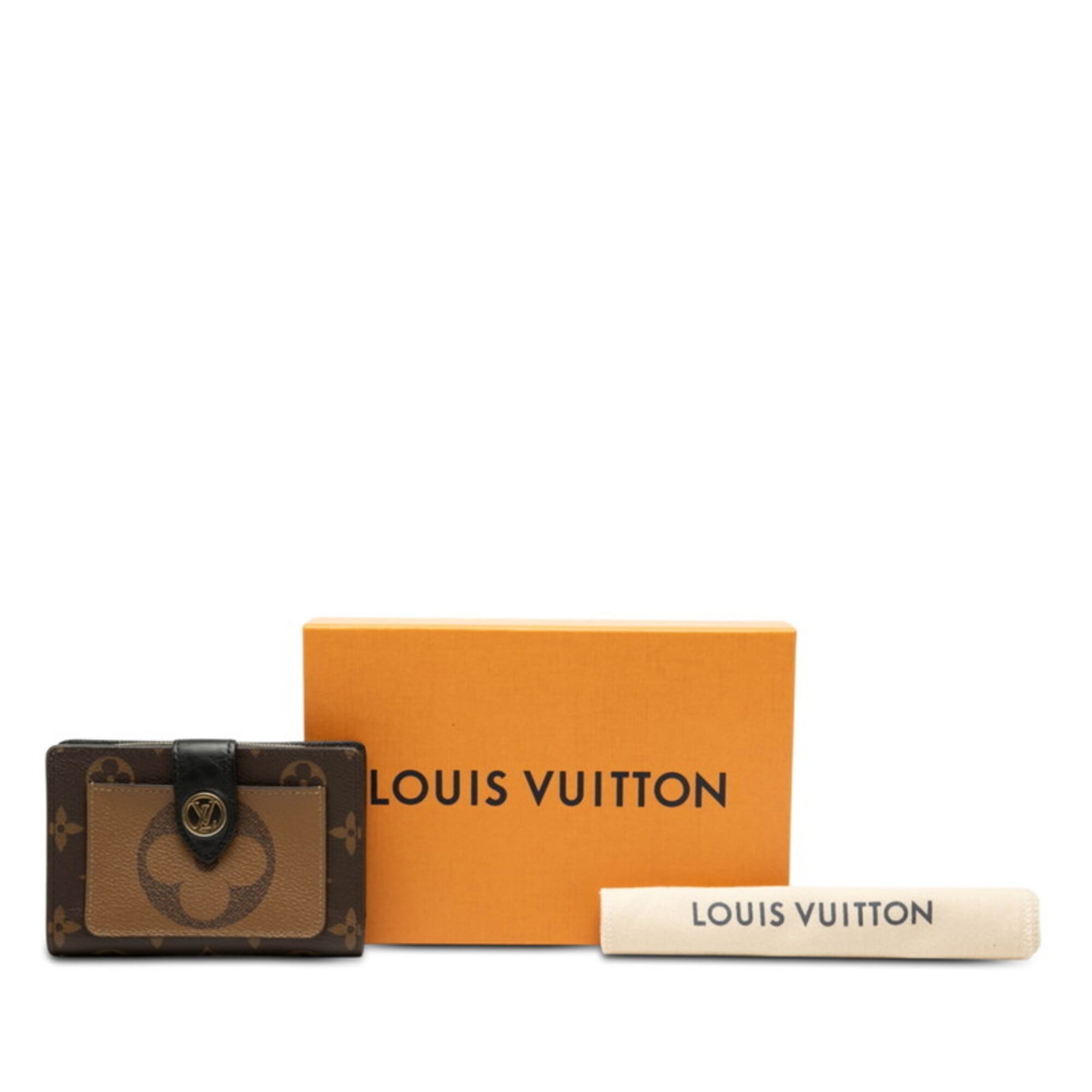 Louis Vuitton Marron Pvc Leather Wallet (Bi-Fold) (Pre-Owned)