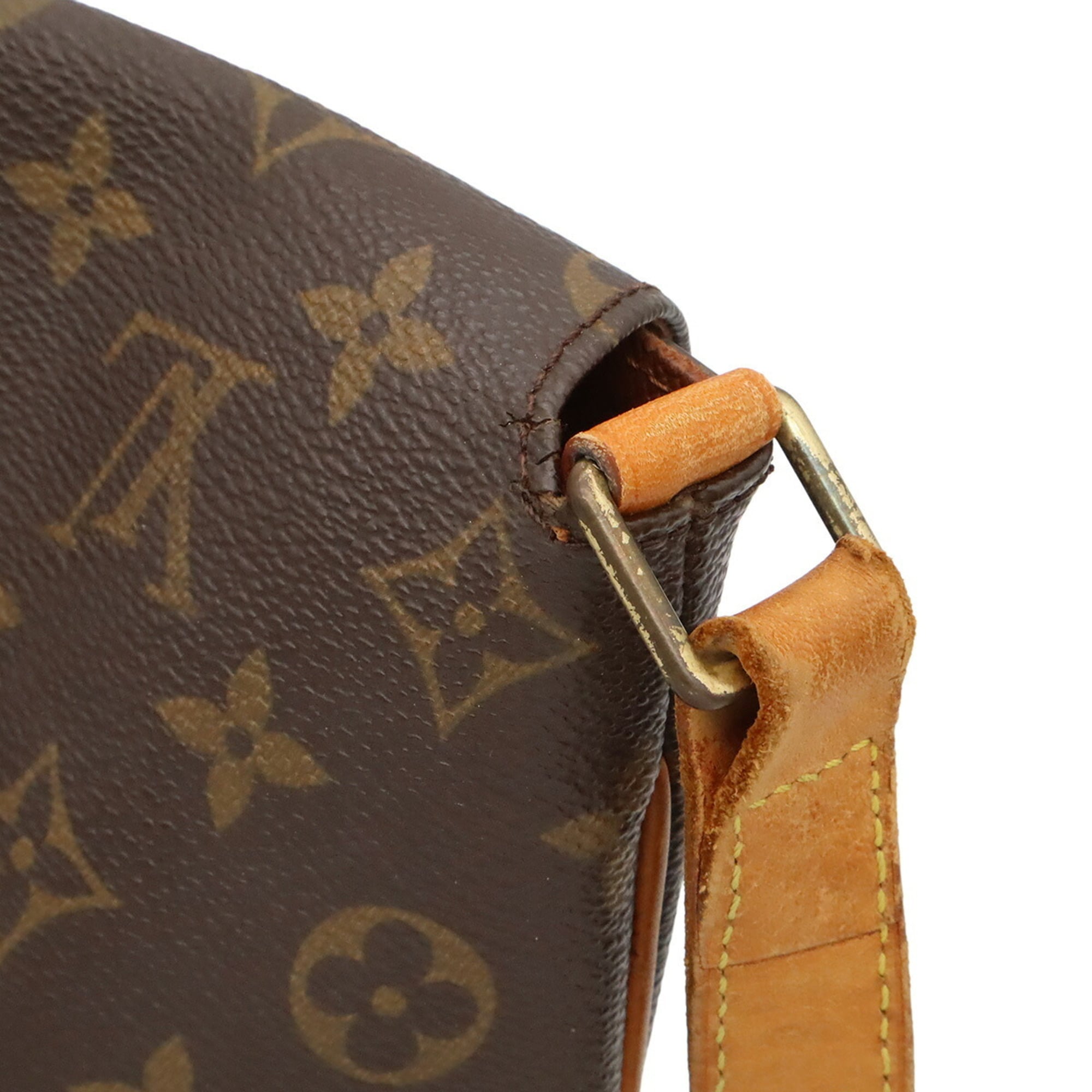 Louis Vuitton Brown Galle Monogram White Monogram Shoulder Bag (Pre-Owned)