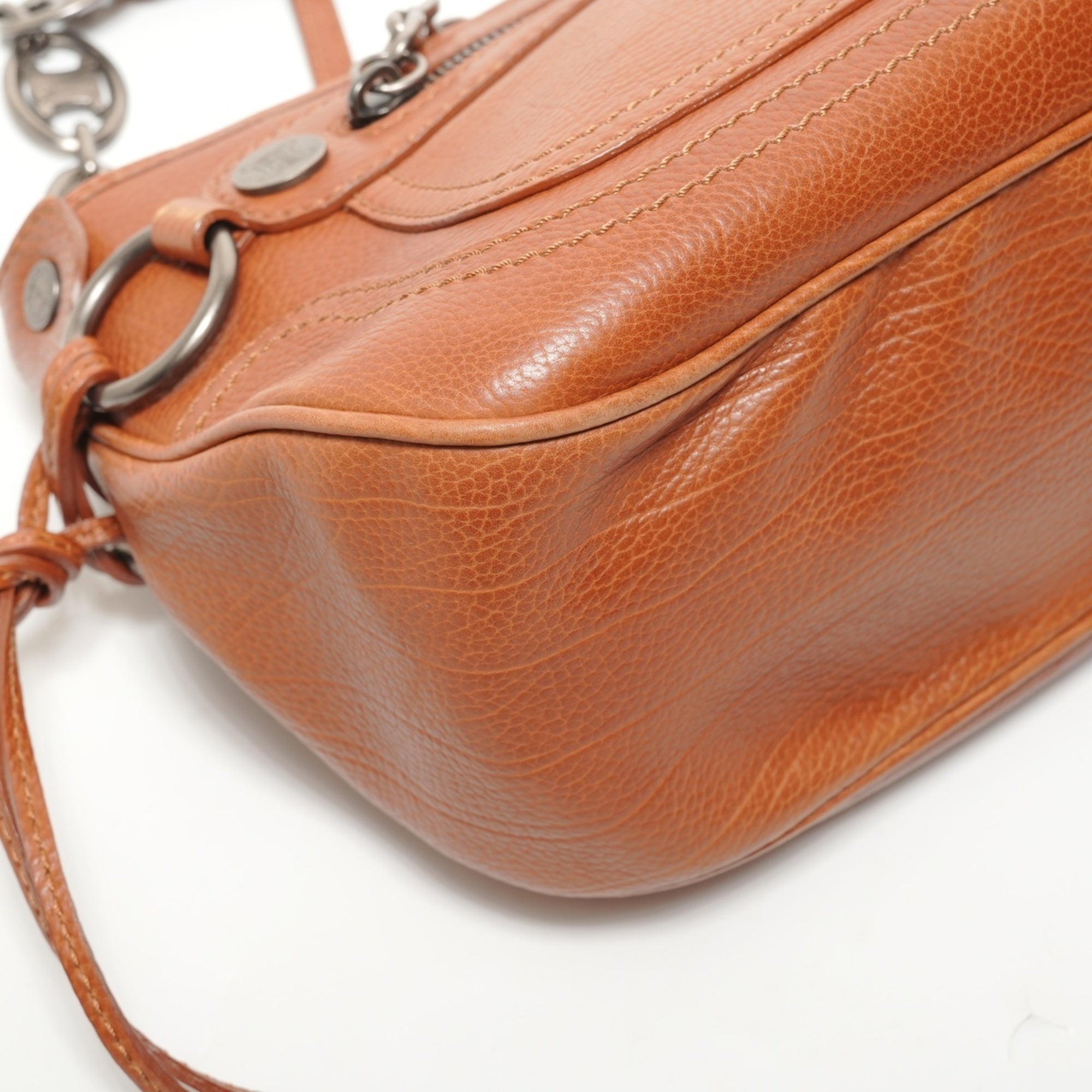 Celine Boogie Brown Leather Shoulder Bag (Pre-Owned)