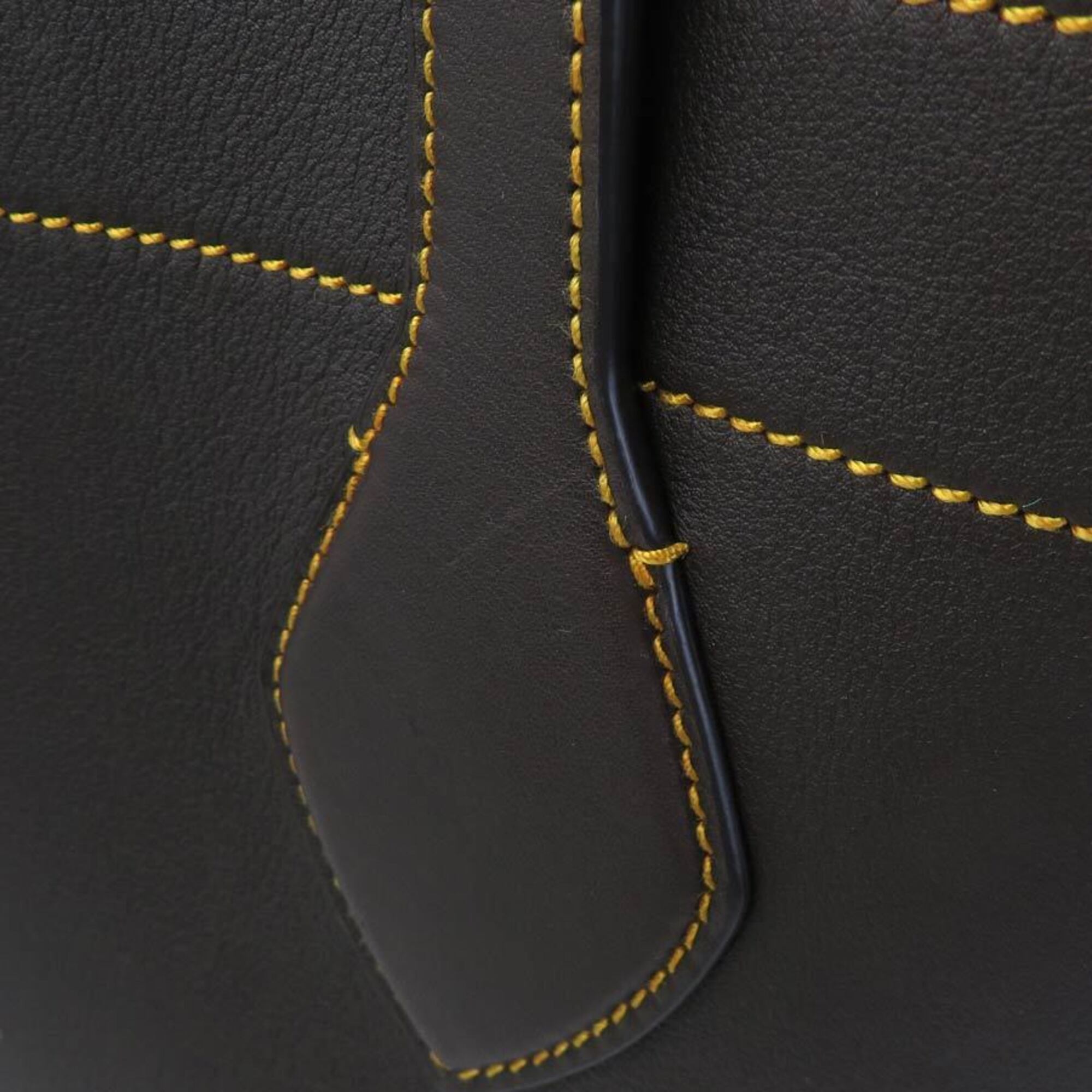 Salvatore Ferragamo Brown Leather Handbag (Pre-Owned)