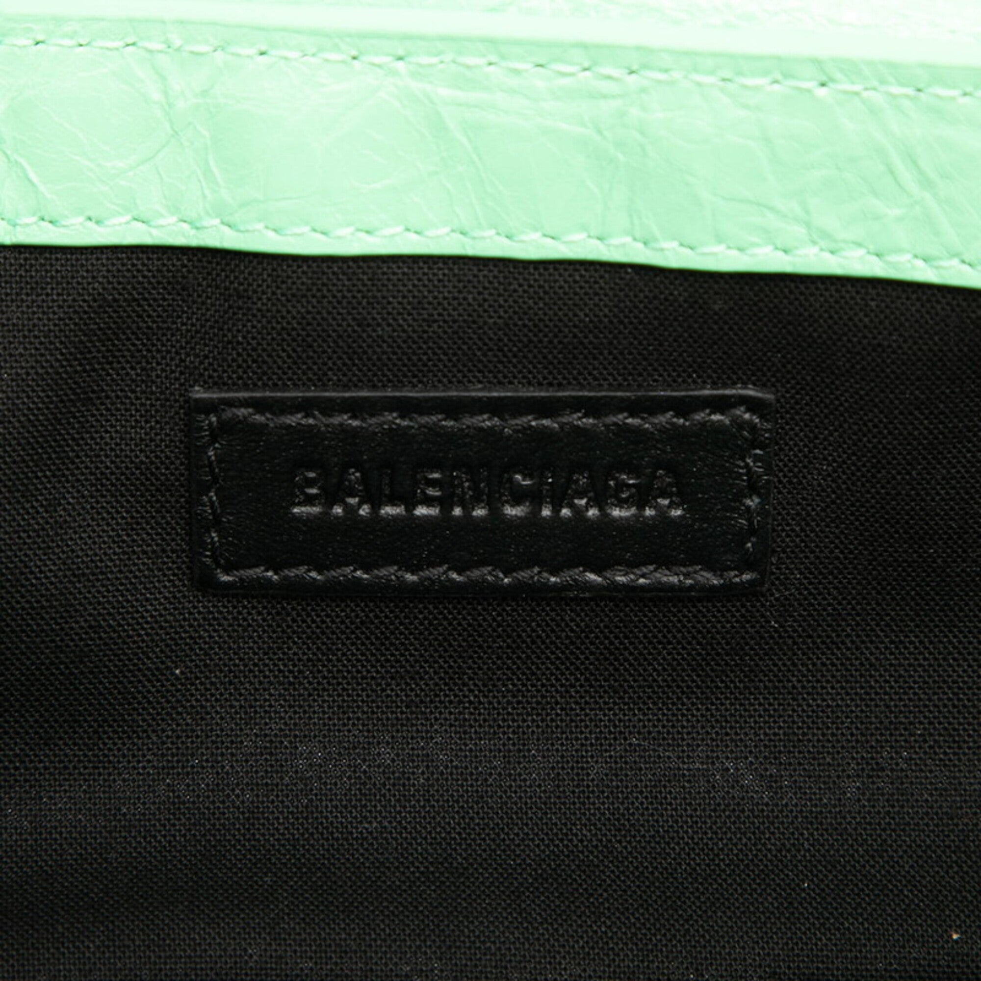 Balenciaga Green Leather Shoulder Bag (Pre-Owned)