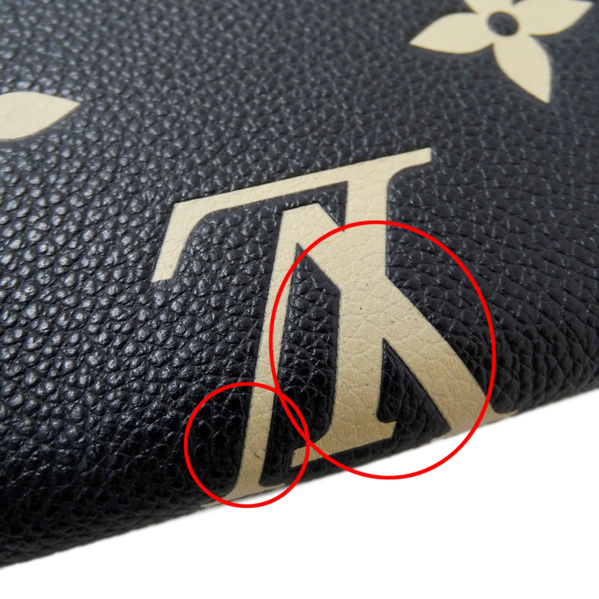 Louis Vuitton Monogram Empreinte Beige Noir Monogram Empreinte Wallet (Bi-Fold) (Pre-Owned)