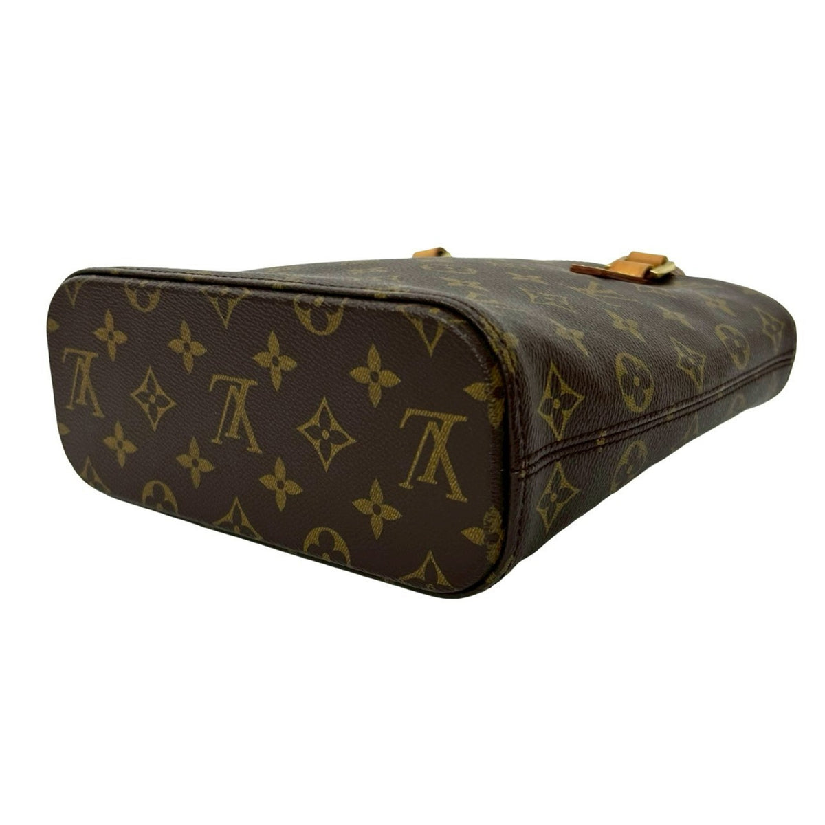Louis Vuitton Brown Leather Pvc Handbag Tote Bag (Pre-Owned)