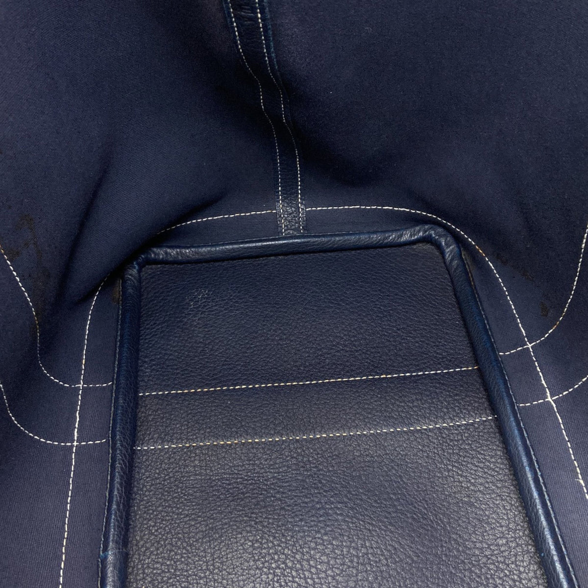 Hermes Garden Navy Toile Officier Tote Bag (Pre-Owned)