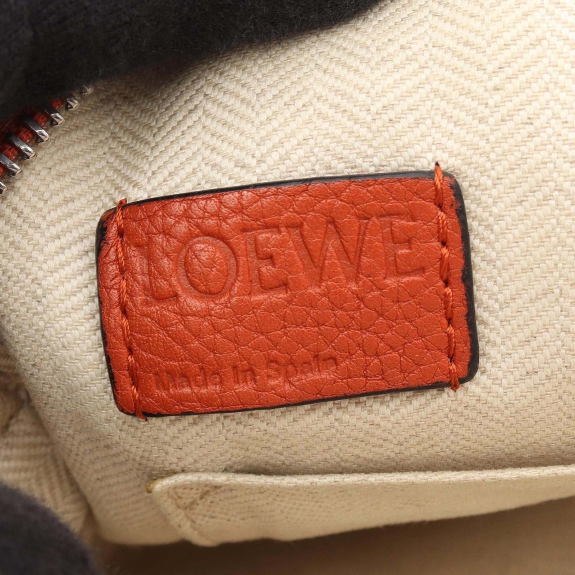 Loewe Brown Leather Handbag Shoulder Bag (Pre-Owned)