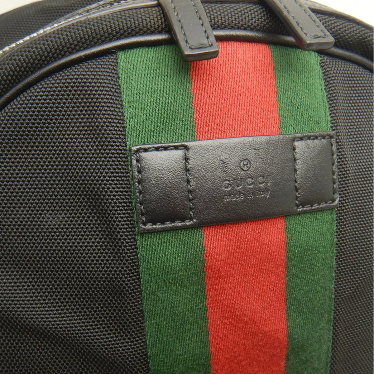 Gucci Black Nylon Canvas Backpack (Pre-Owned)