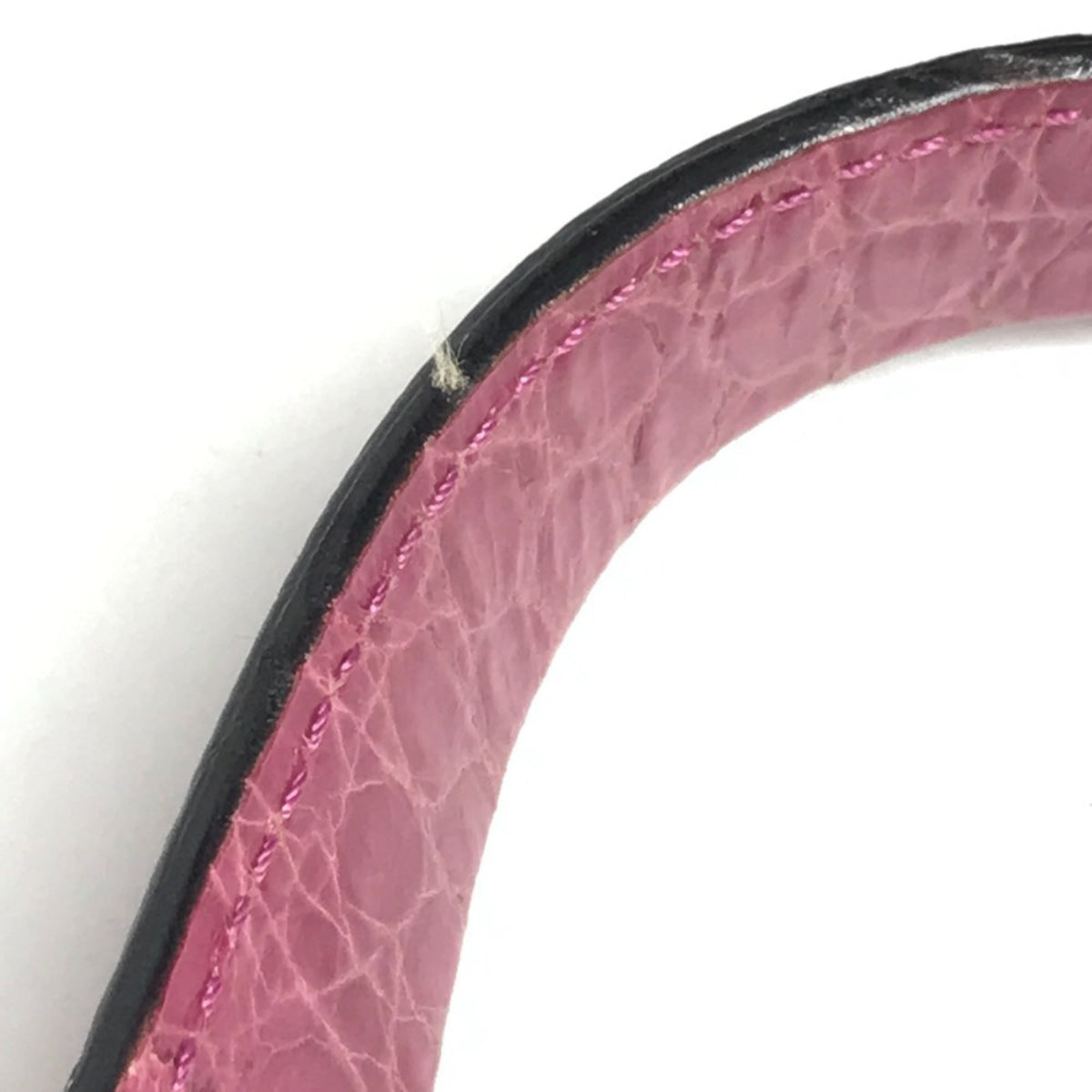 Bvlgari Black Pink Rubber Leather Handbag Shoulder Bag (Pre-Owned)