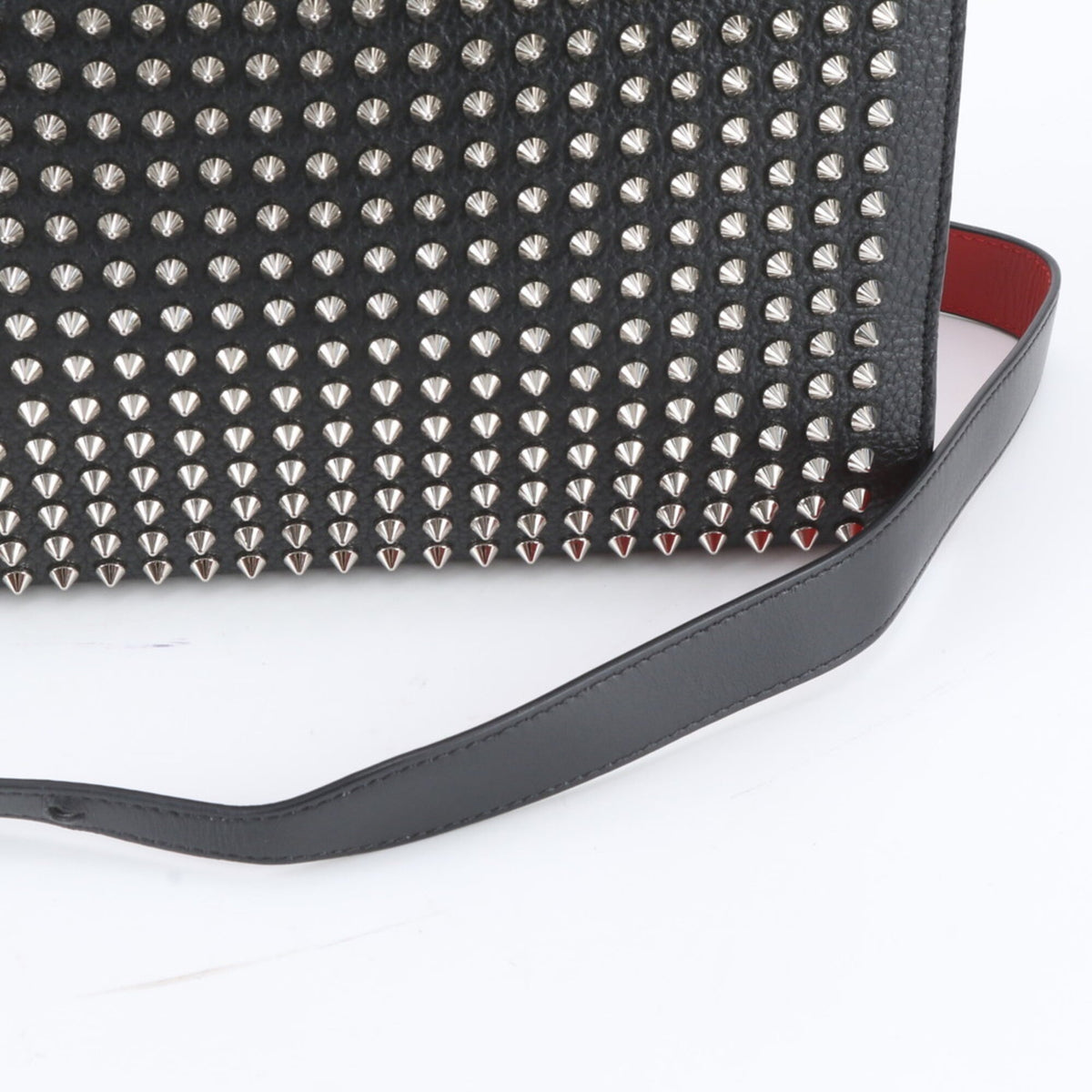 Christian Louboutin Black Leather Shoulder Bag (Pre-Owned)
