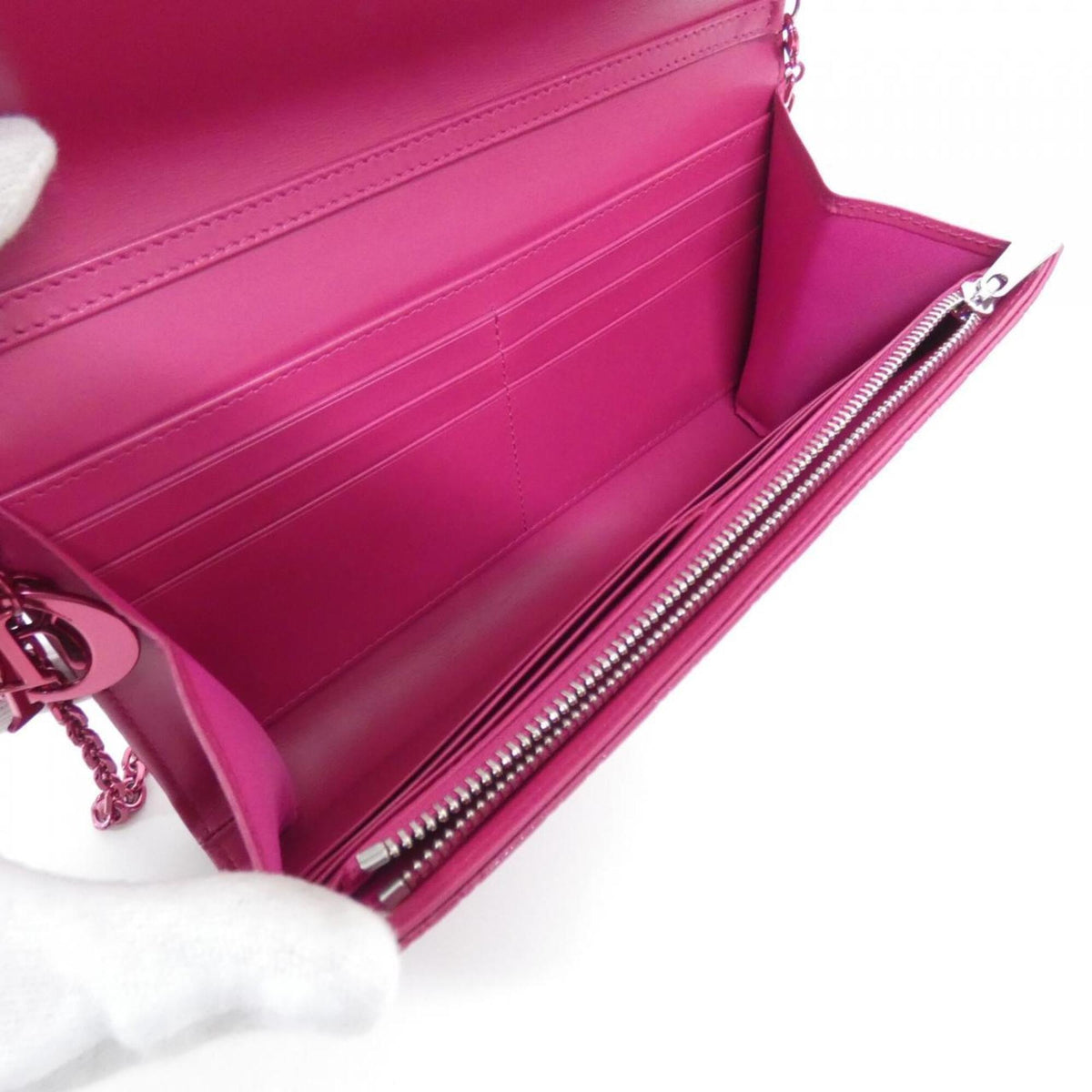 Christian Dior Pink Chain/Shoulder Wallet (Pre-Owned)
