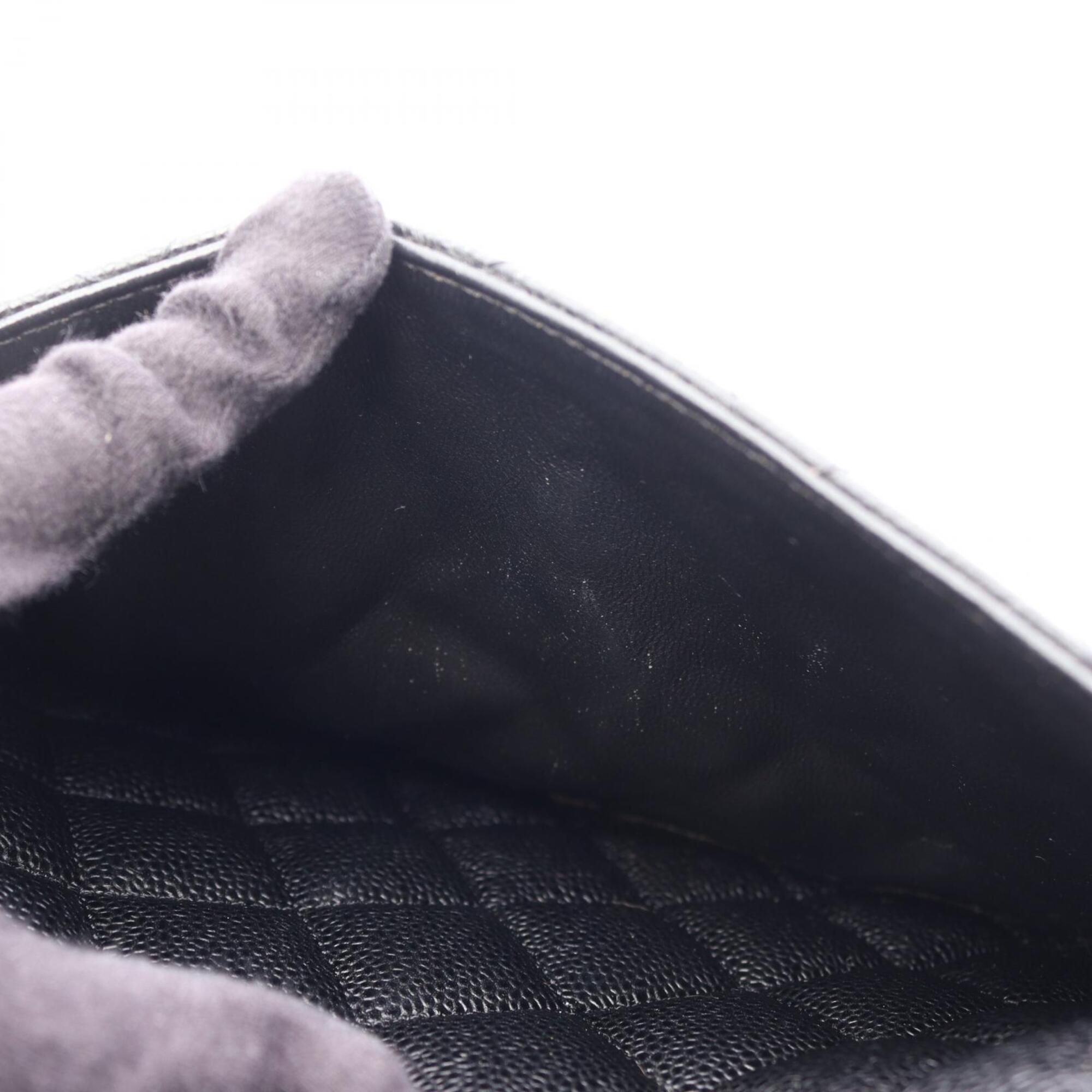 Chanel Black Grained Calfskin Handbag Tote Bag (Pre-Owned)