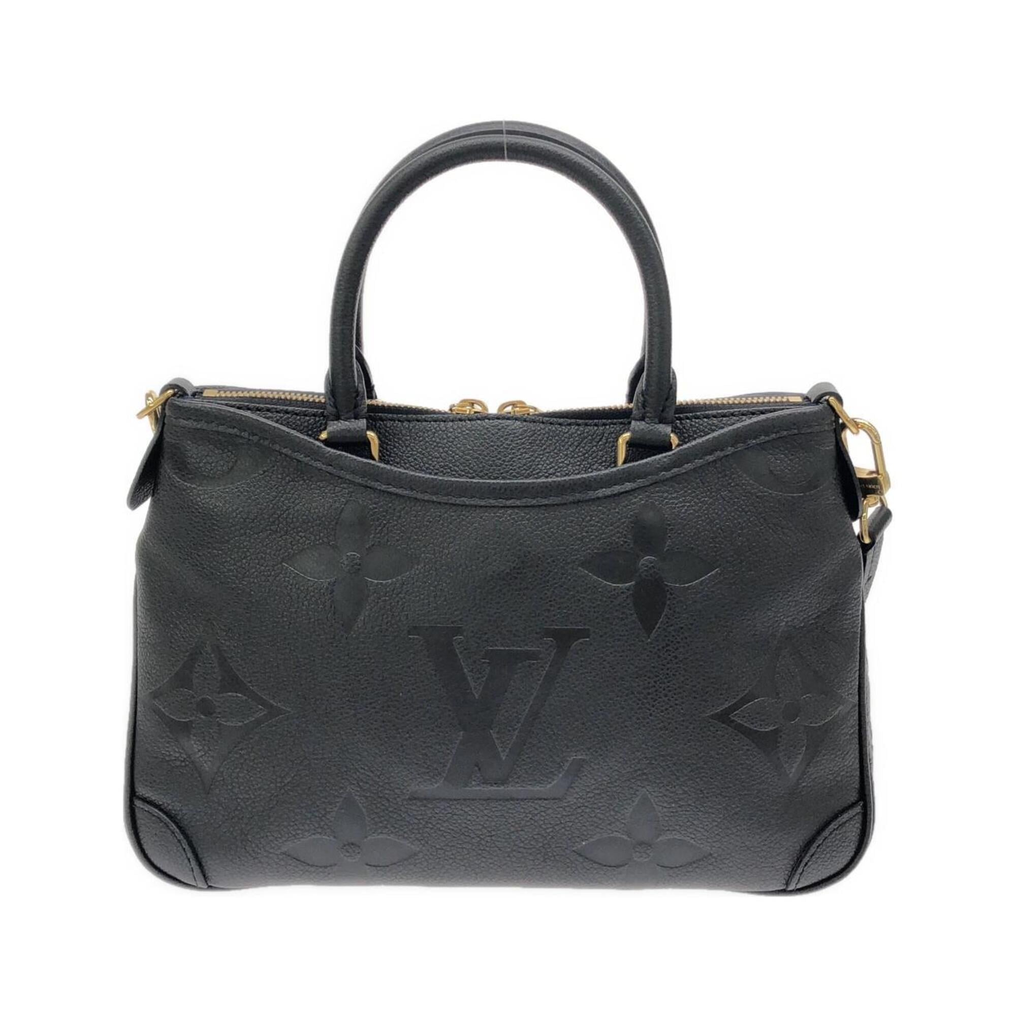 Louis Vuitton Black Leather Handbag (Pre-Owned)