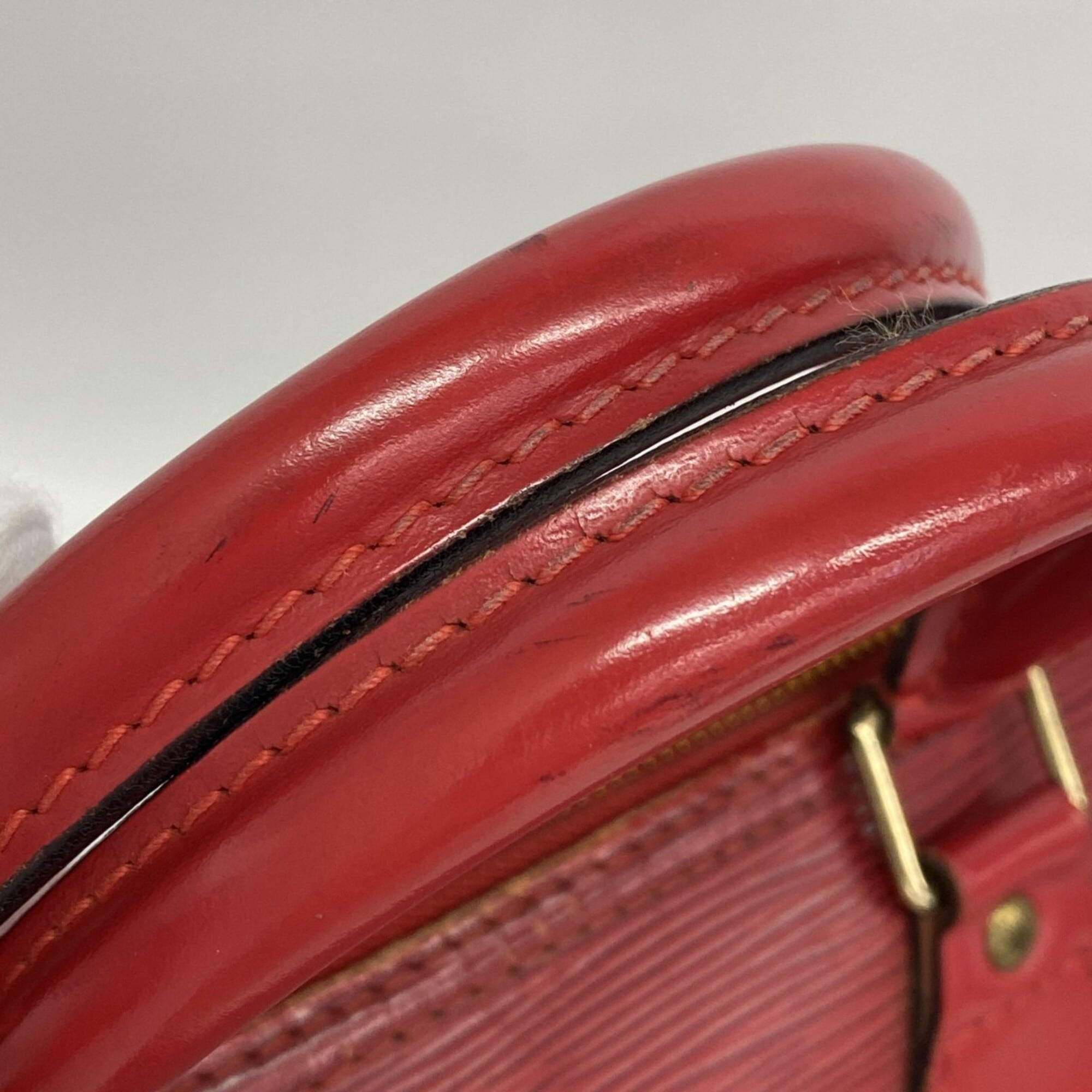 Louis Vuitton Castilian Red Handbag (Pre-Owned)