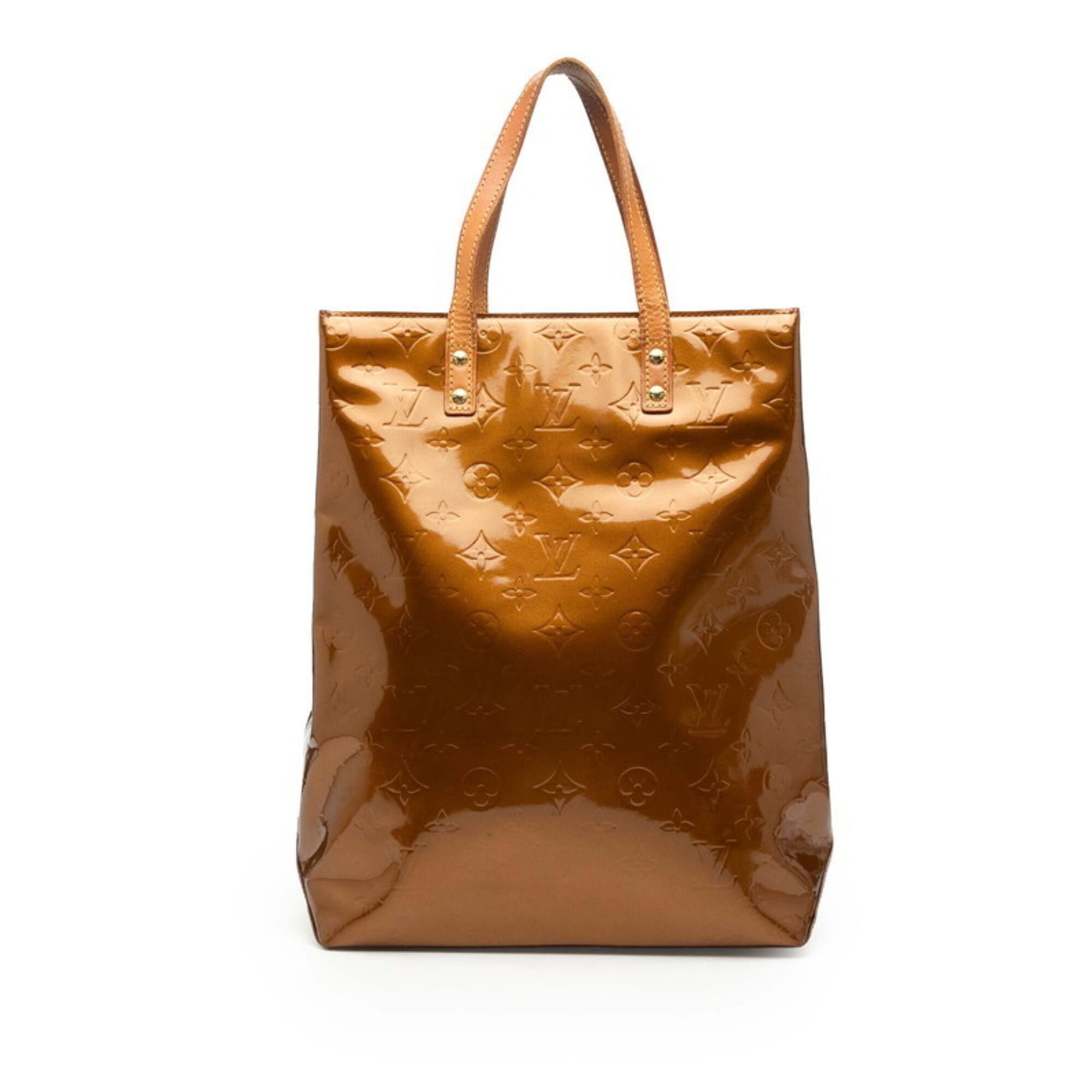 Louis Vuitton Monogram Vernis Bronze Brown Patent Leather Handbag Tote Bag (Pre-Owned)