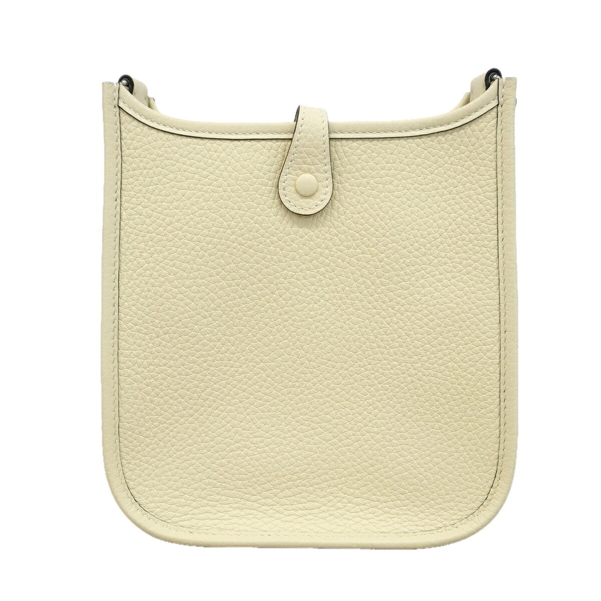 Hermes Cream Taurillon Clemence Leather Shoulder Bag (Pre-Owned)