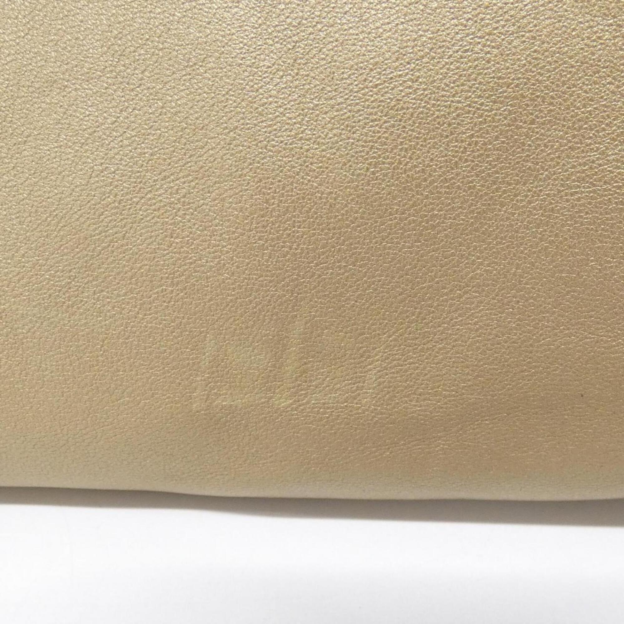 Loewe Gold Leather Handbag (Pre-Owned)