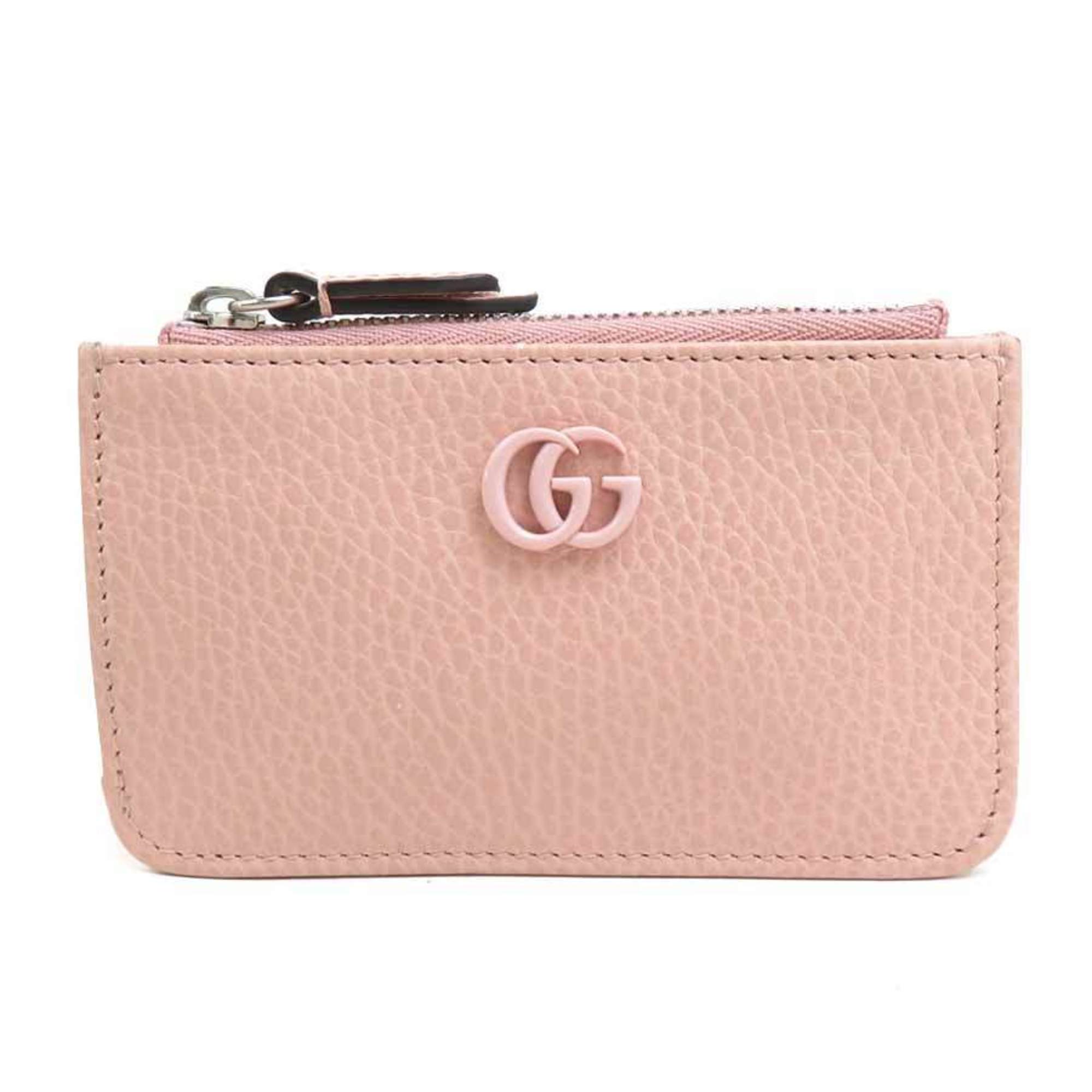 Gucci Pink Leather Coin Purse/Coin Case (Pre-Owned)