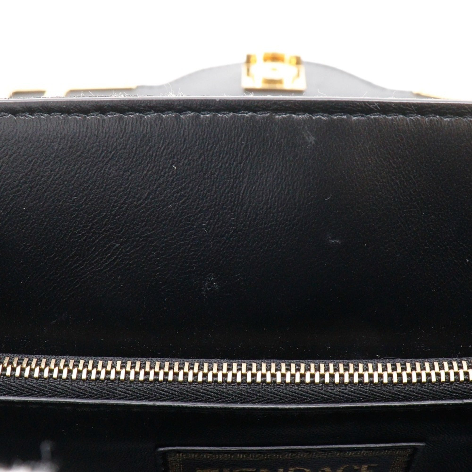 Fendi Zucca Black Brown Nylon Canvas Leather Handbag (Pre-Owned)