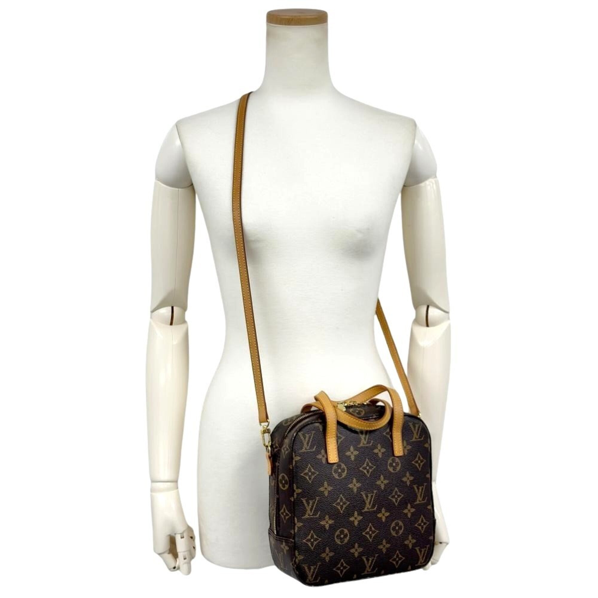 Louis Vuitton Brown Monogram Canvas Handbag (Pre-Owned)
