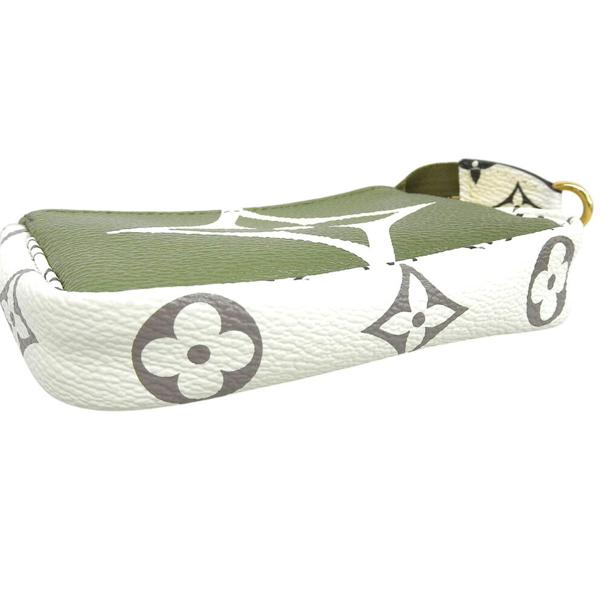 Louis Vuitton Beige Khaki Monogram Monogram Pouch (Pre-Owned)