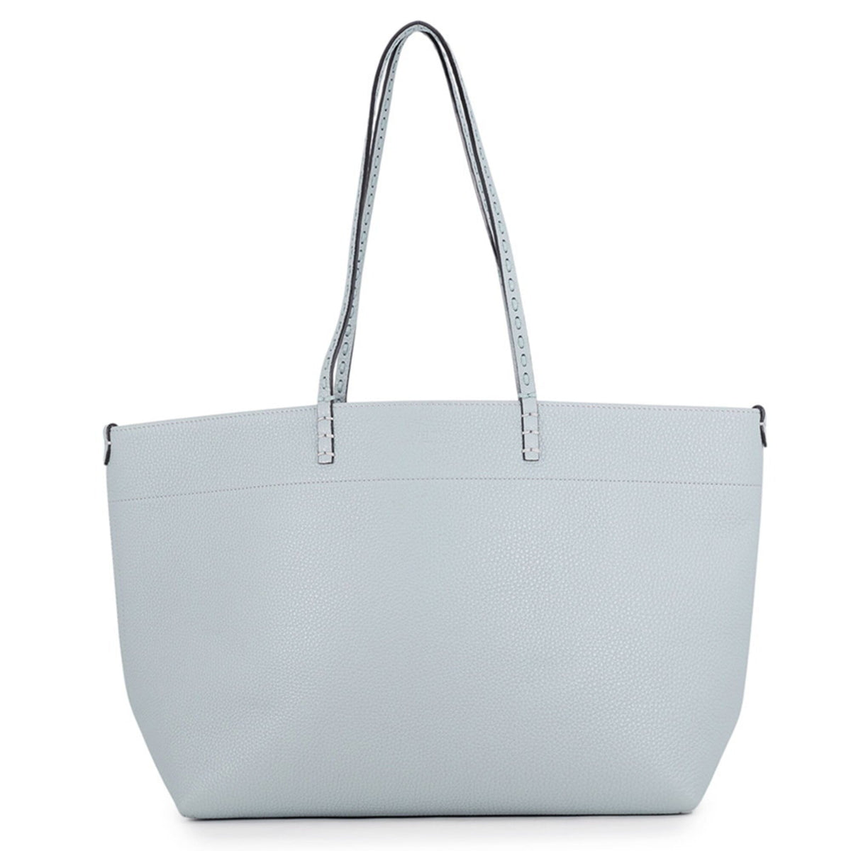 Fendi Selleria Light Blue Leather Handbag Pouch Tote Bag (Pre-Owned)