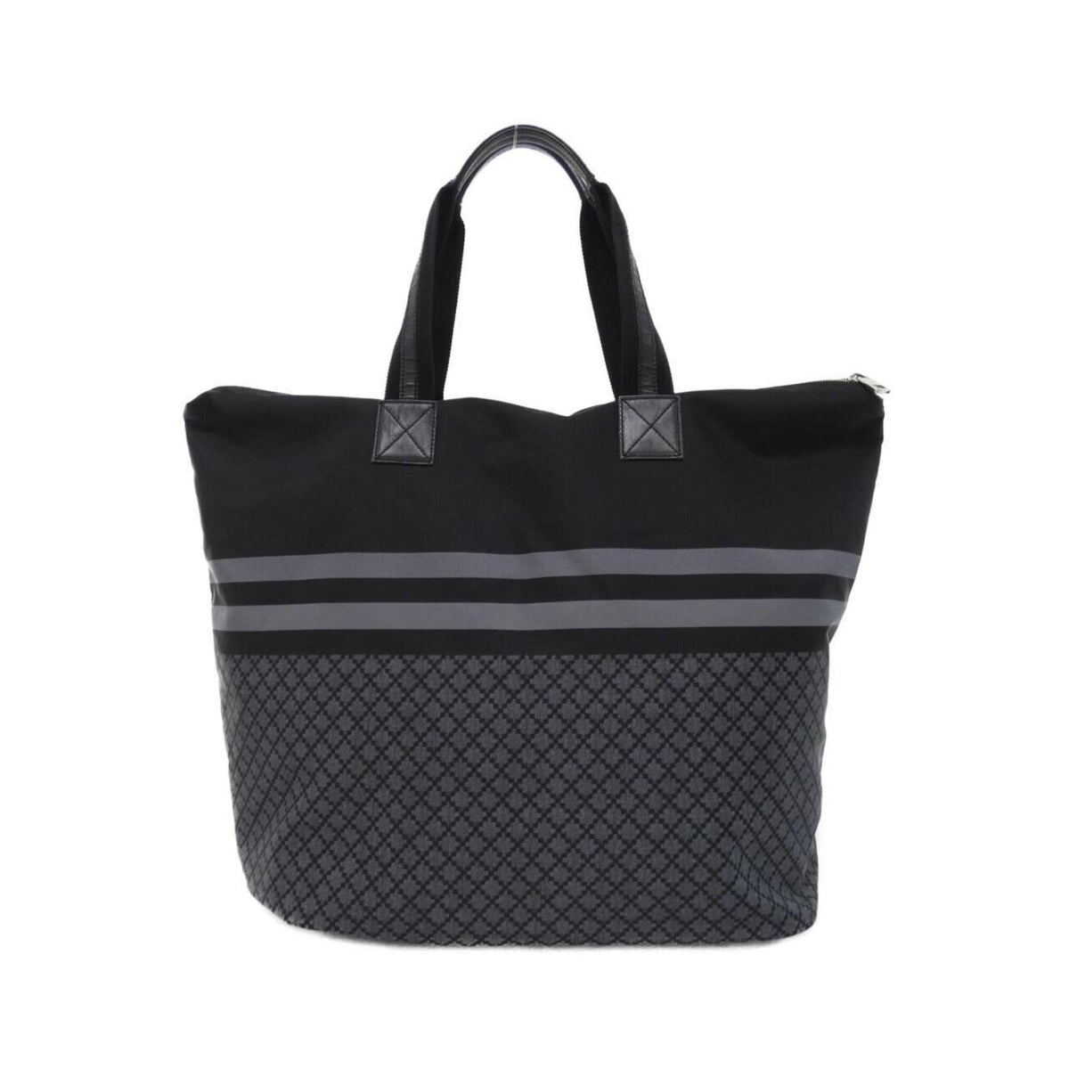 Gucci Black Gray Nylon Handbag (Pre-Owned)