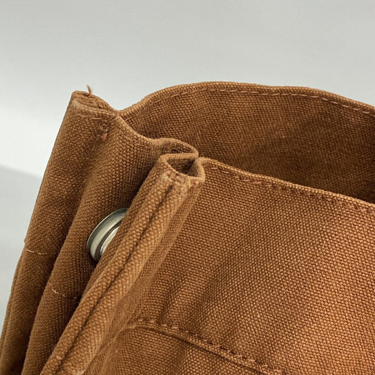Hermes Brown Canvas Tote Bag (Pre-Owned)