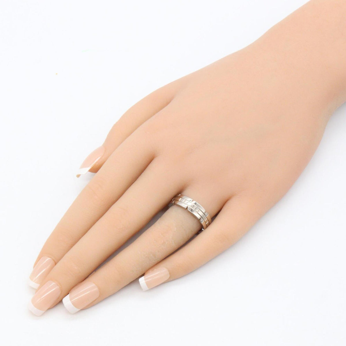 Cartier Silver White Gold (18K) Band Ring (Pre-Owned)