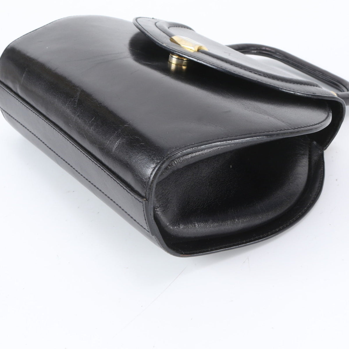 Bally Black Leather Handbag (Pre-Owned)