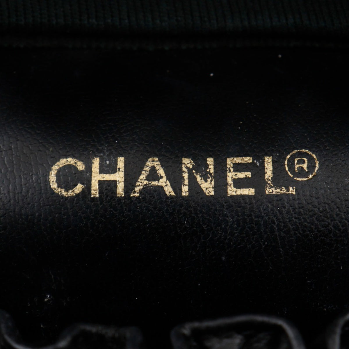 Chanel Black Leather Handbag Pouch (Pre-Owned)