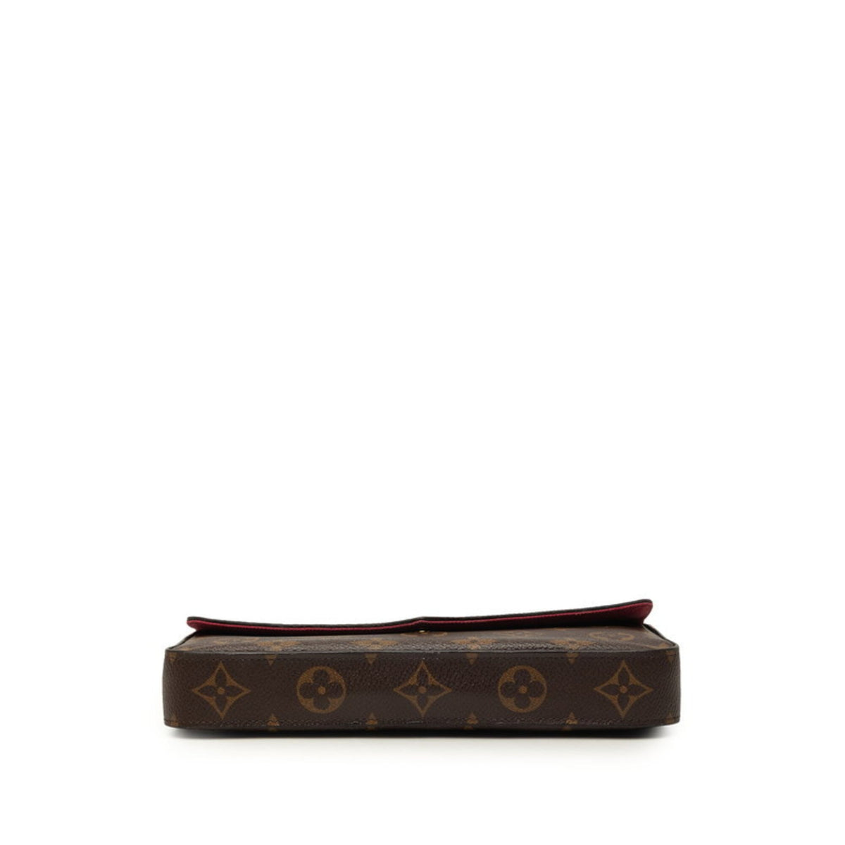Louis Vuitton Brown Fuchsia Monogram White Monogram Pochette Shoulder Bag (Pre-Owned)