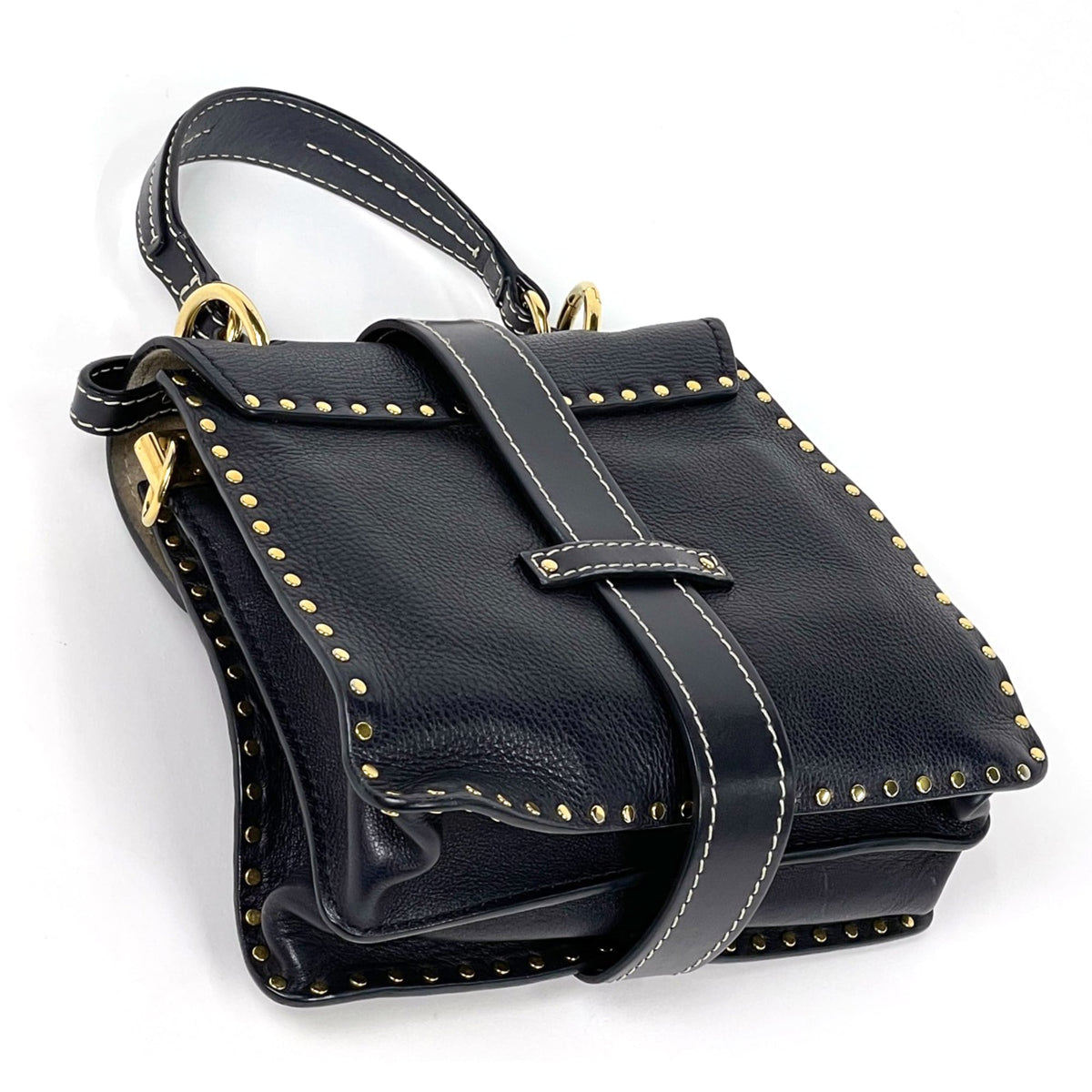 Chloé Navy Leather Handbag (Pre-Owned)