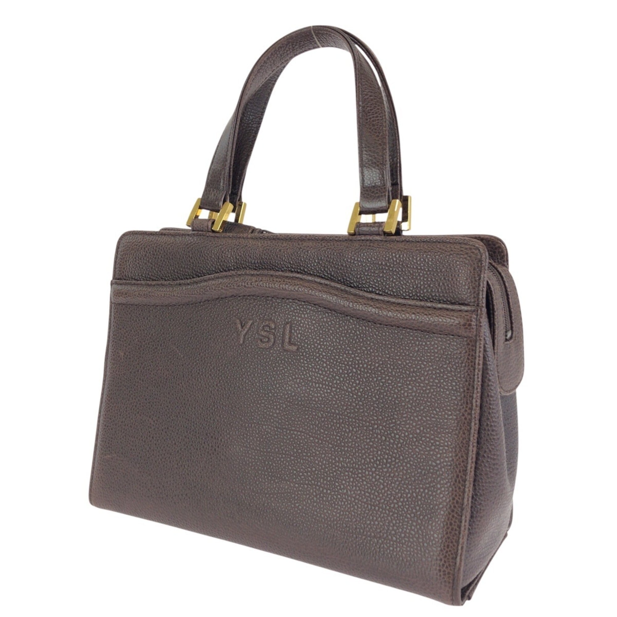 Yves Saint Laurent Brown Leather Handbag (Pre-Owned)