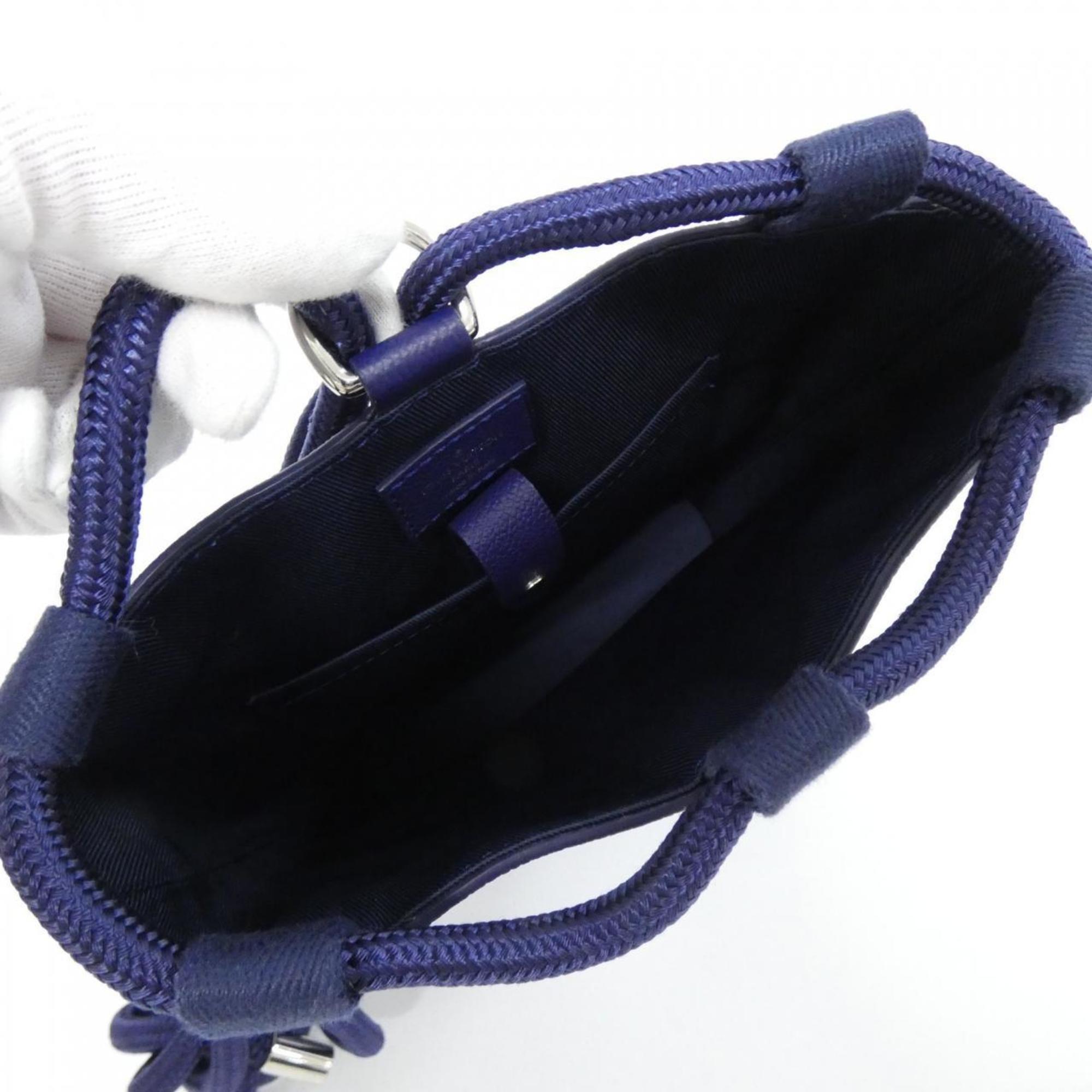 Louis Vuitton Blue Leather Shoulder Bag (Pre-Owned)
