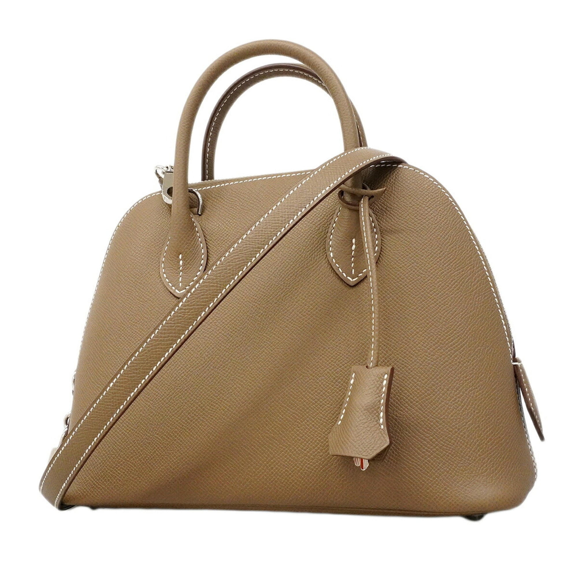 Hermes Etoupe Gray Epsom Leather Leather Handbag (Pre-Owned)
