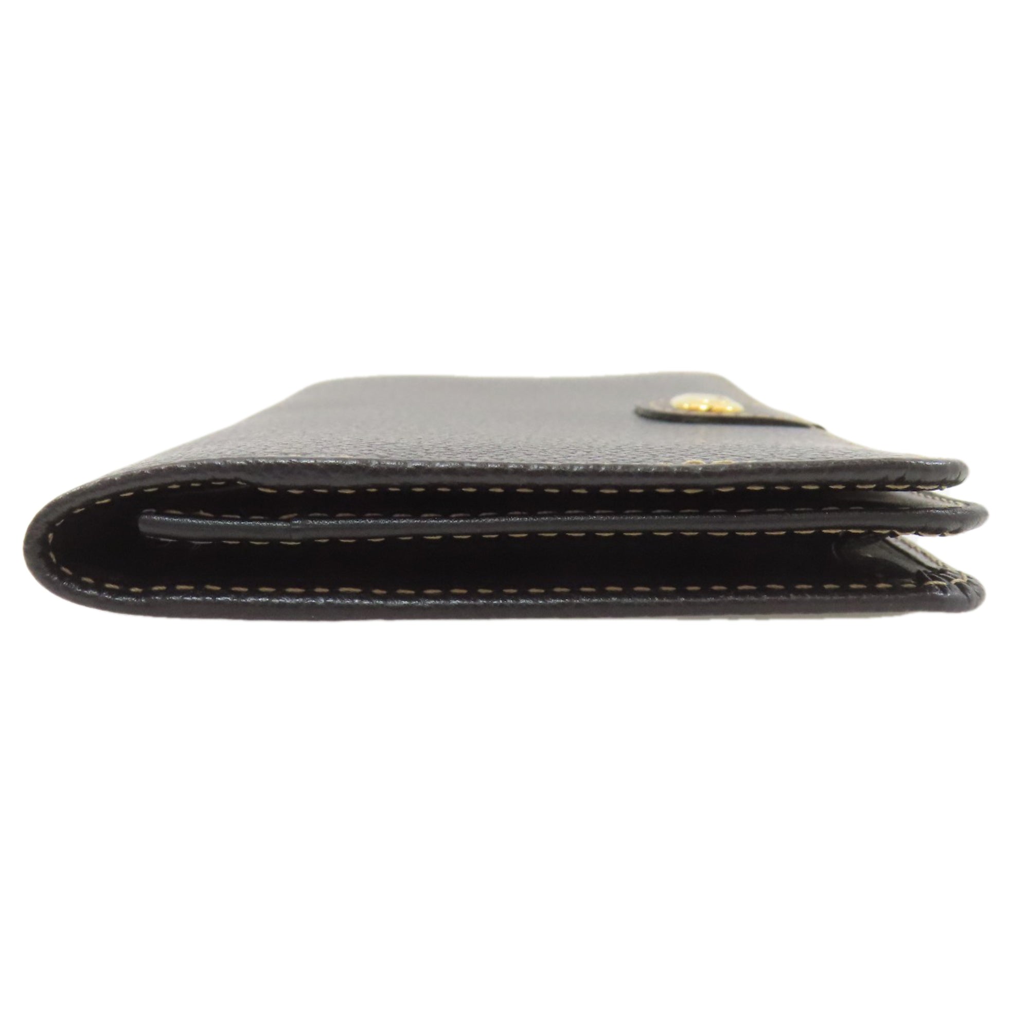 Dunhill Black Leather Long Bill Wallet (Bi-Fold) (Pre-Owned)