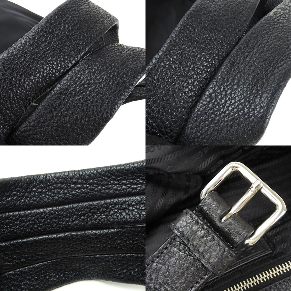 Prada Black Nero Tessuto Shoulder Bag Tote Bag (Pre-Owned)