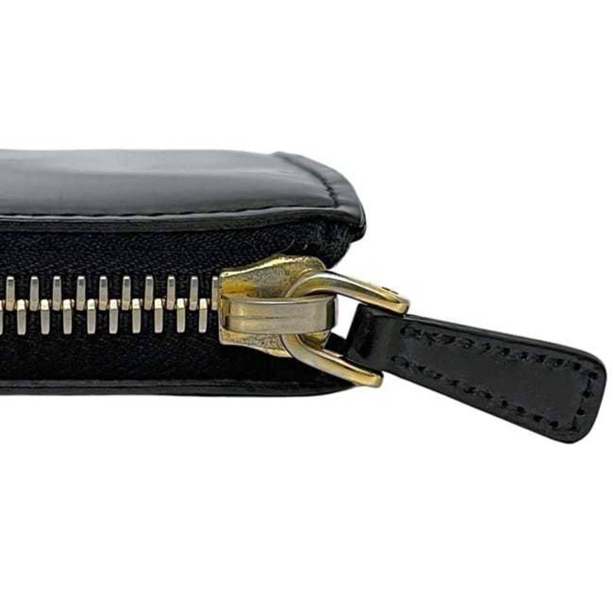 Miu Miu Black Leather Coin Purse/Coin Case (Pre-Owned)