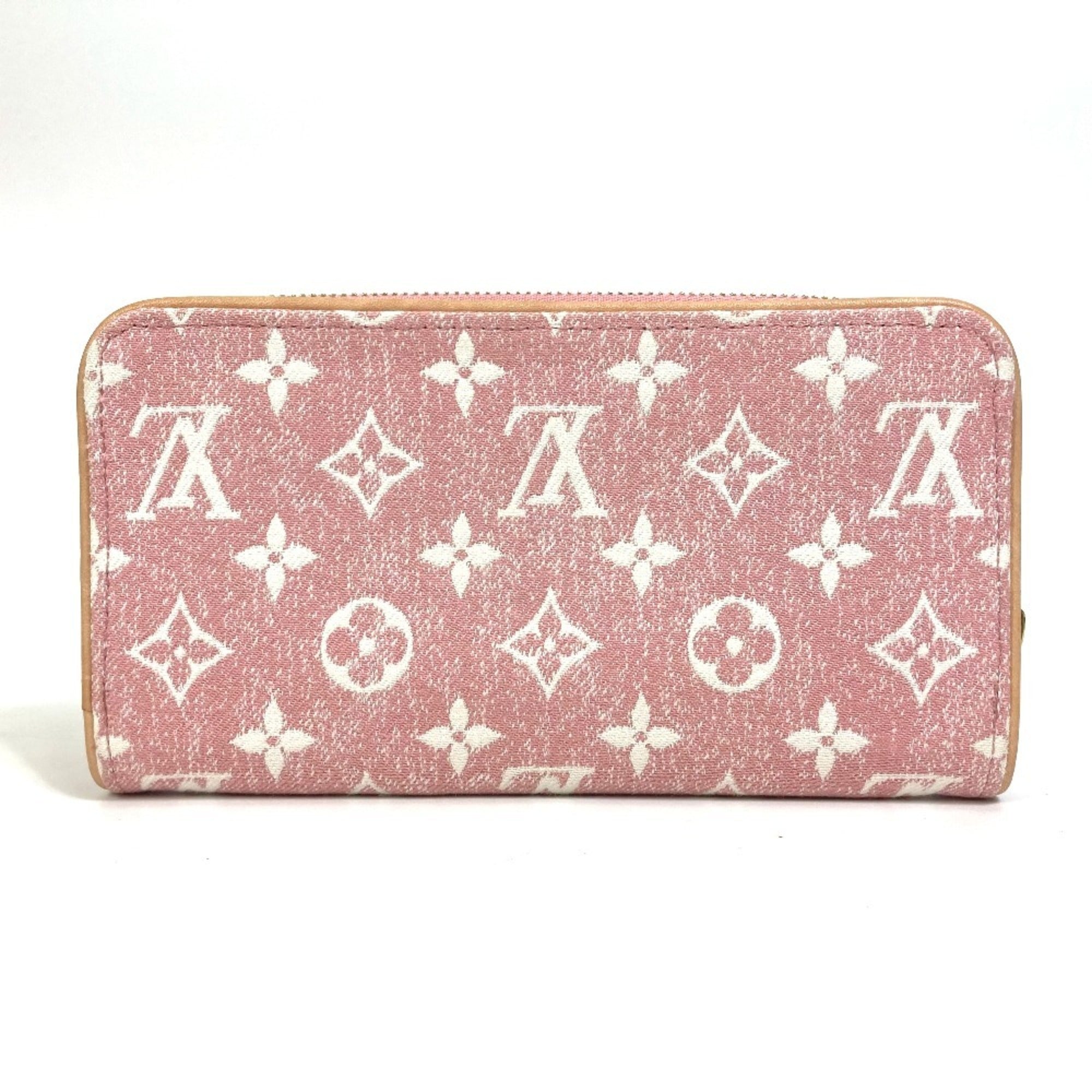 Louis Vuitton Monogram Denim Pink Monogram Denim Long Wallet (Bi-Fold) (Pre-Owned)