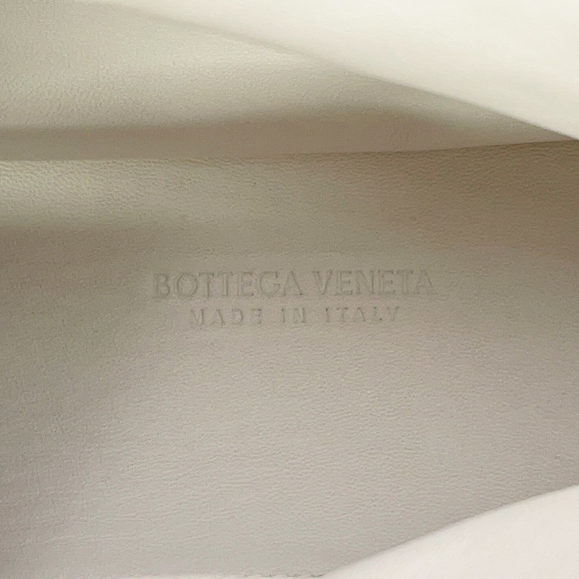Bottega Veneta White Yellow Nylon Handbag Shoulder Bag (Pre-Owned)
