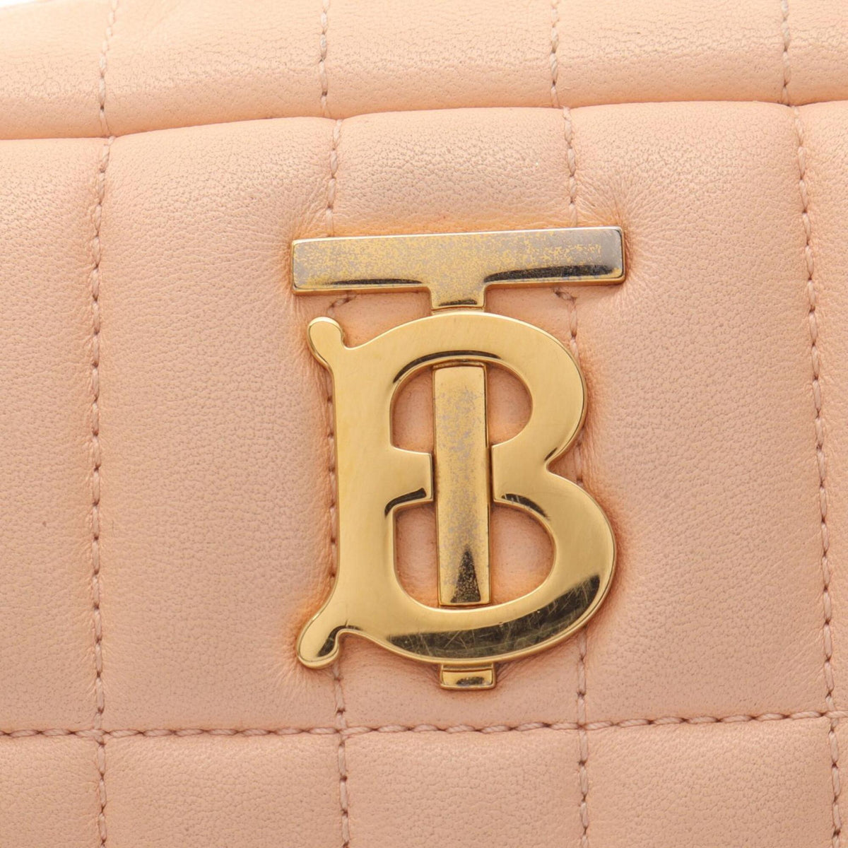 Burberry Pink Leather Handbag Shoulder Bag (Pre-Owned)
