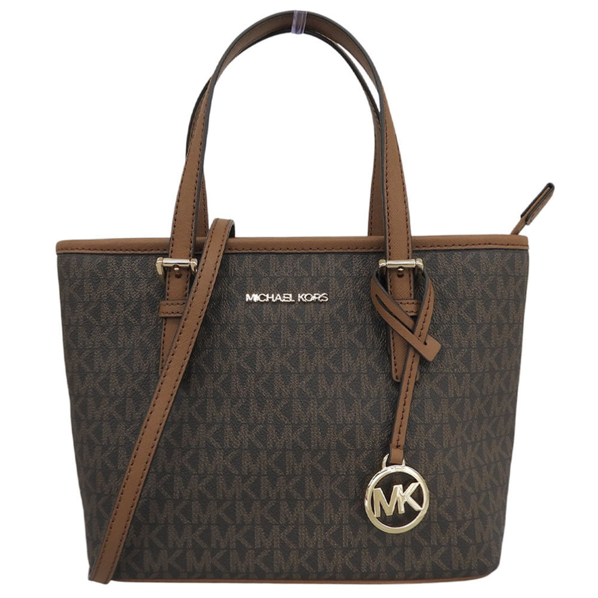 Michael Kors Brown Coated Canvas Handbag Shoulder Bag (Pre-Owned)