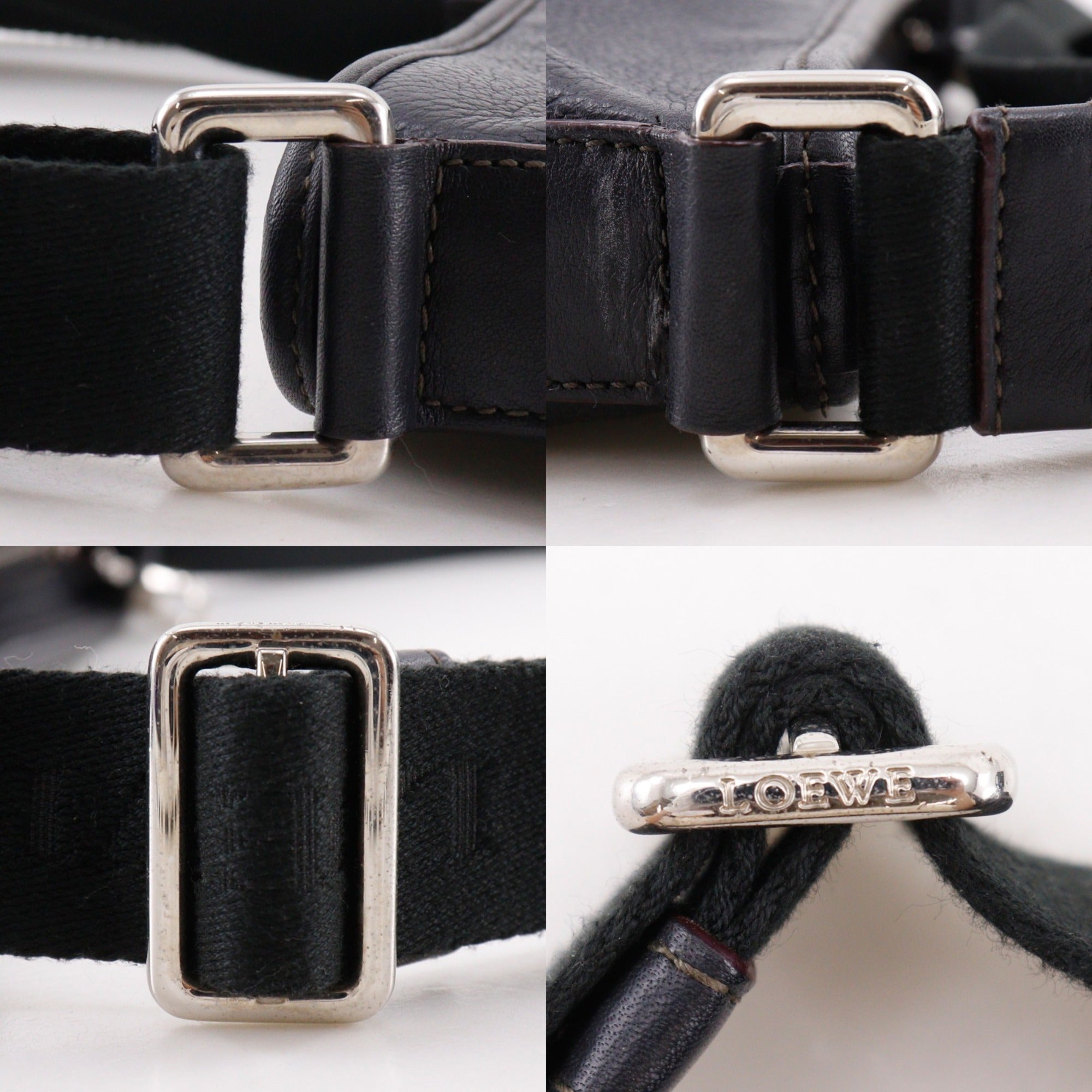 Loewe Black Leather Shoulder Bag (Pre-Owned)