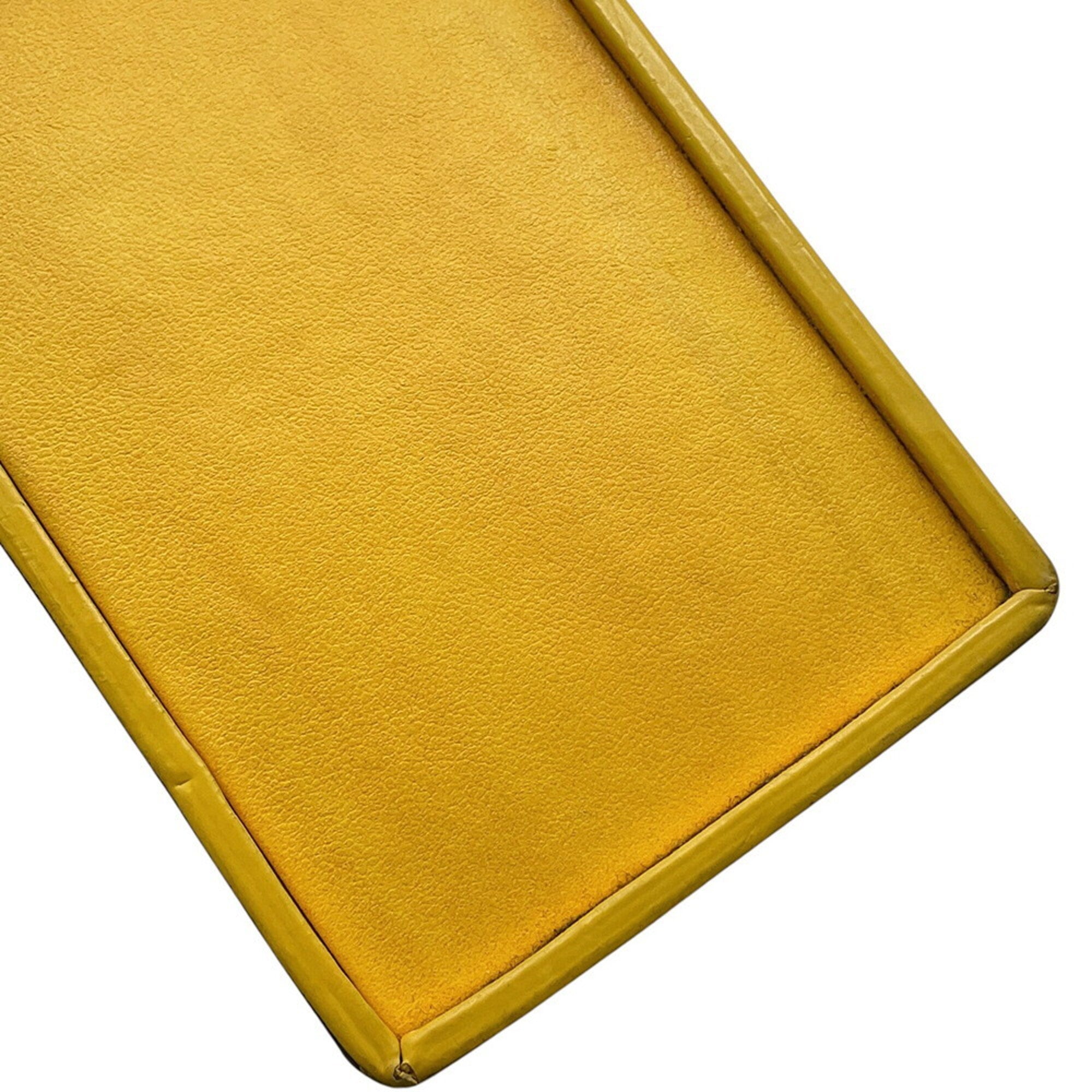 Fendi Yellow Leather Shoulder Bag (Pre-Owned)