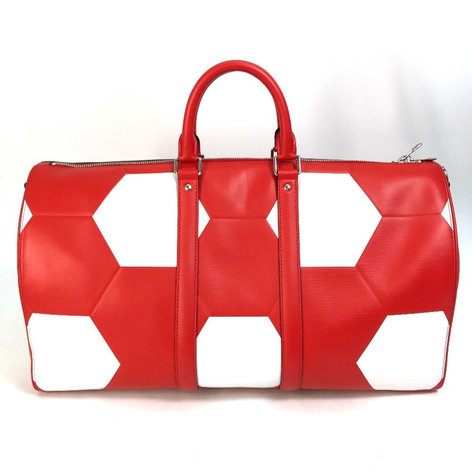 Louis Vuitton Red Color Epi Leather Boston Bag (Pre-Owned)