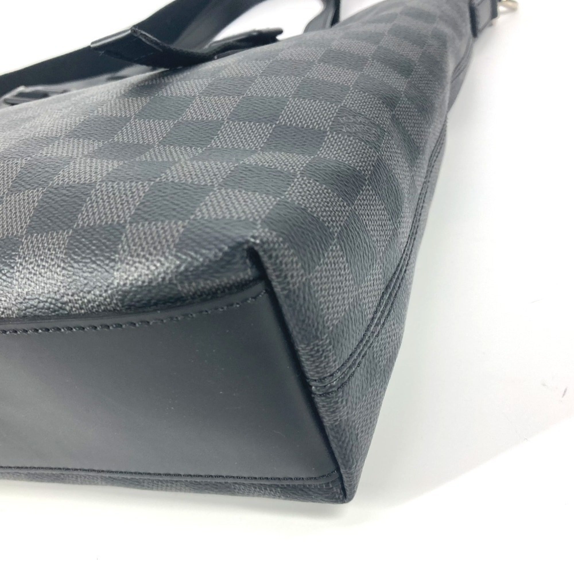Louis Vuitton Black Damier Graphite Shoulder Bag Tote Bag (Pre-Owned)