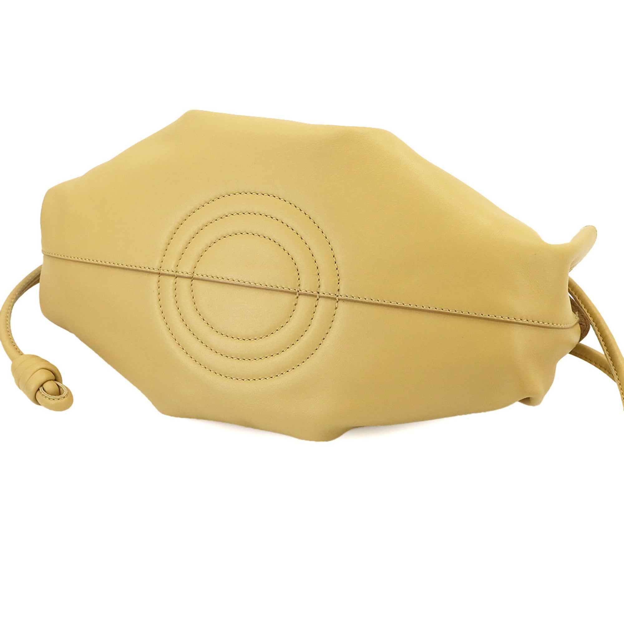 Loewe Yellow Leather Handbag (Pre-Owned)