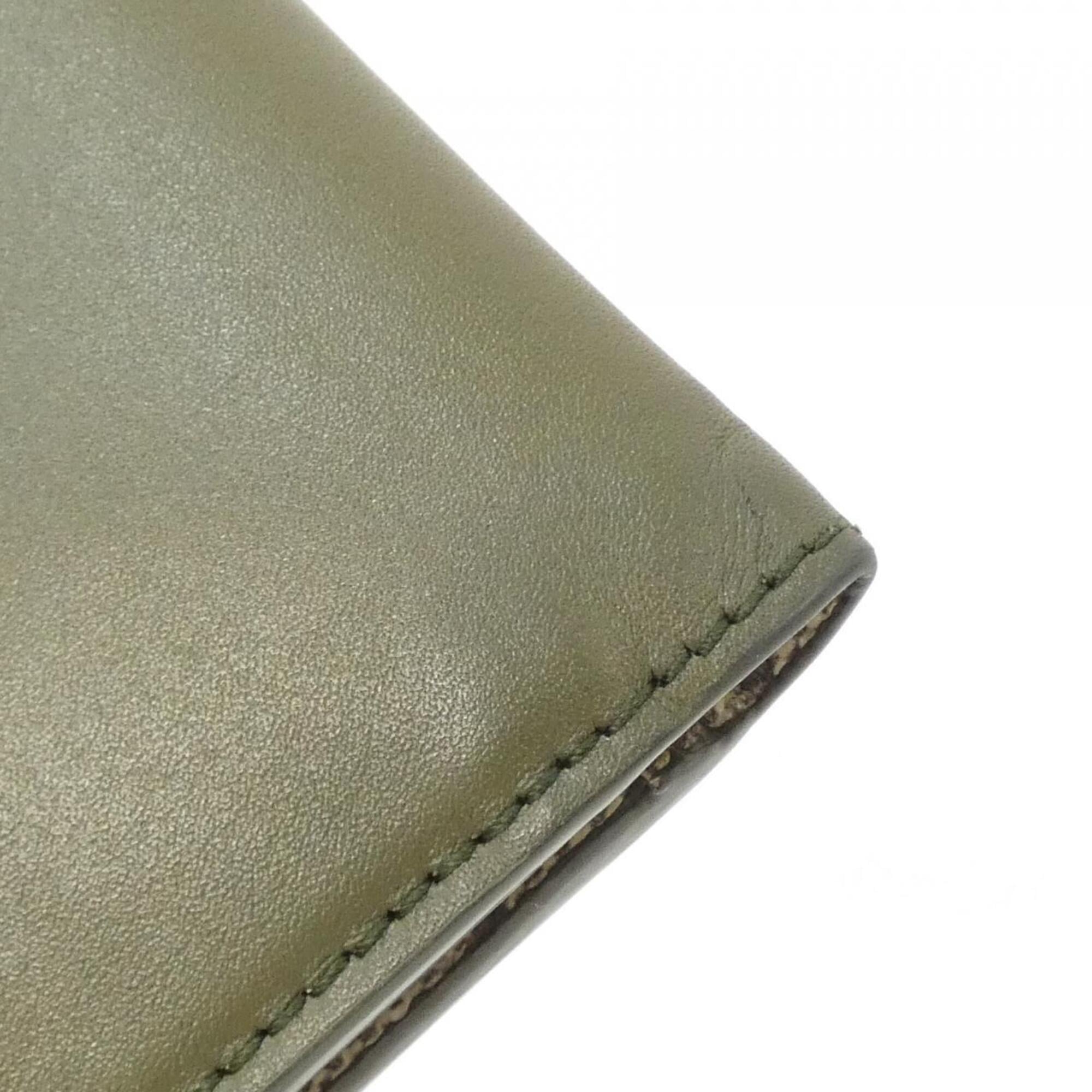 Gucci Green Leather Gg Supreme (Pre-Owned)
