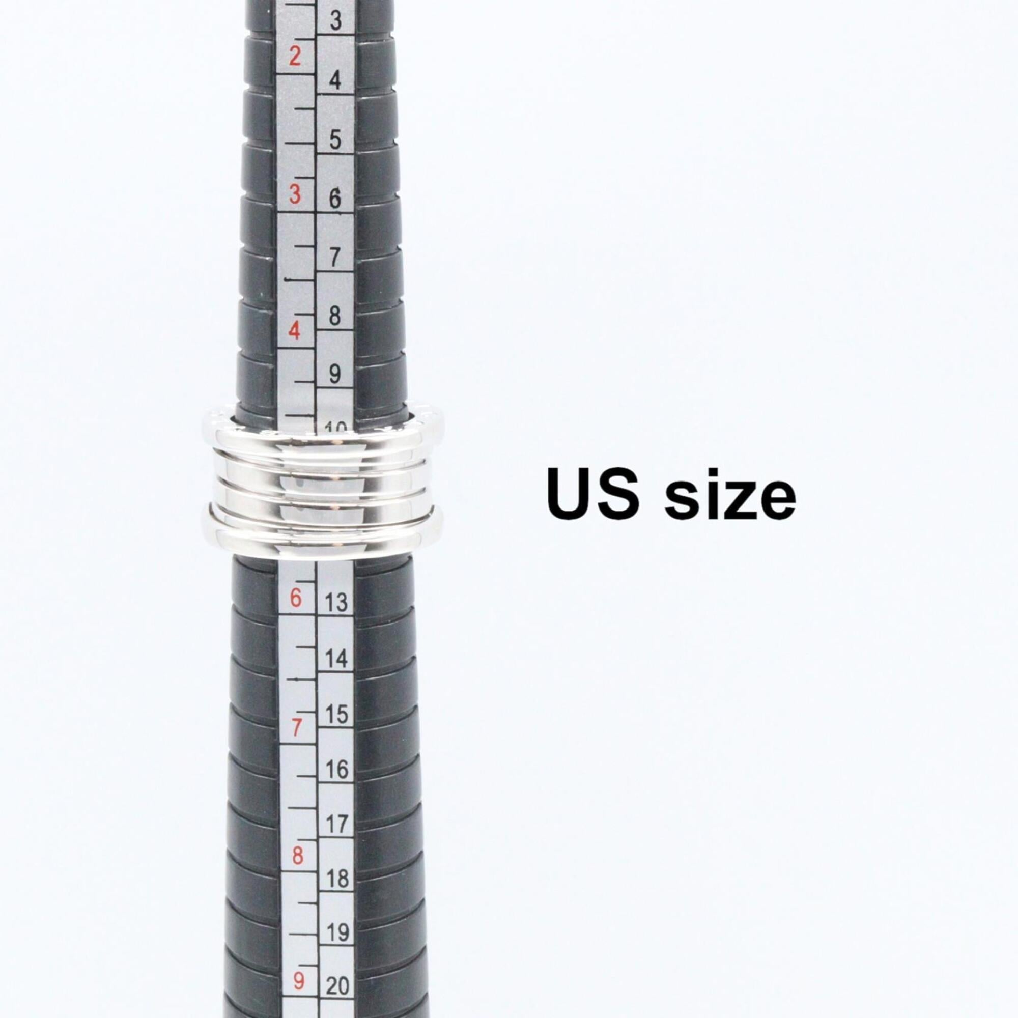 Bvlgari Silver White Gold (18K) Band Ring (Pre-Owned)