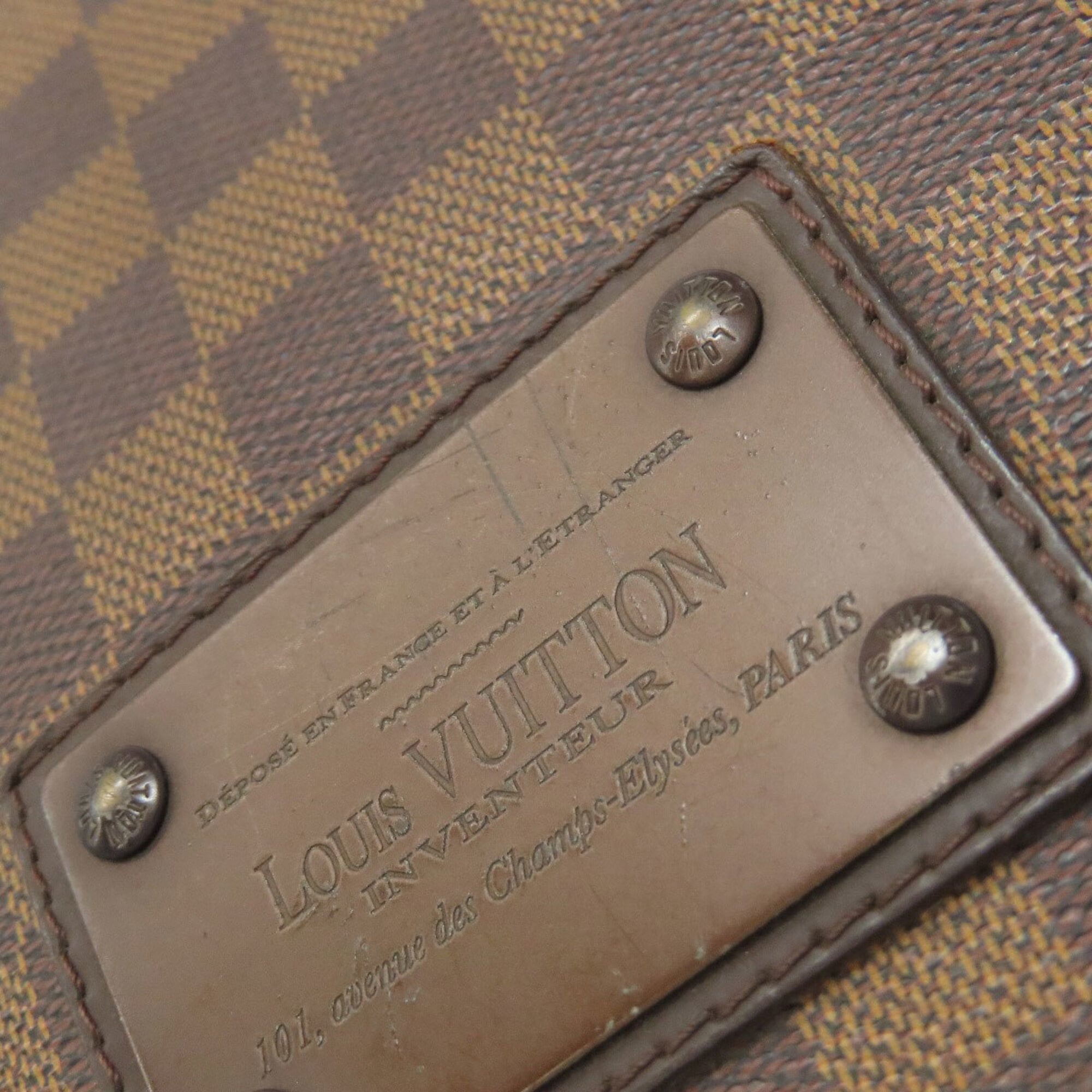 Louis Vuitton Damier Canvas Ebene Damier Canvas Shoulder Bag (Pre-Owned)
